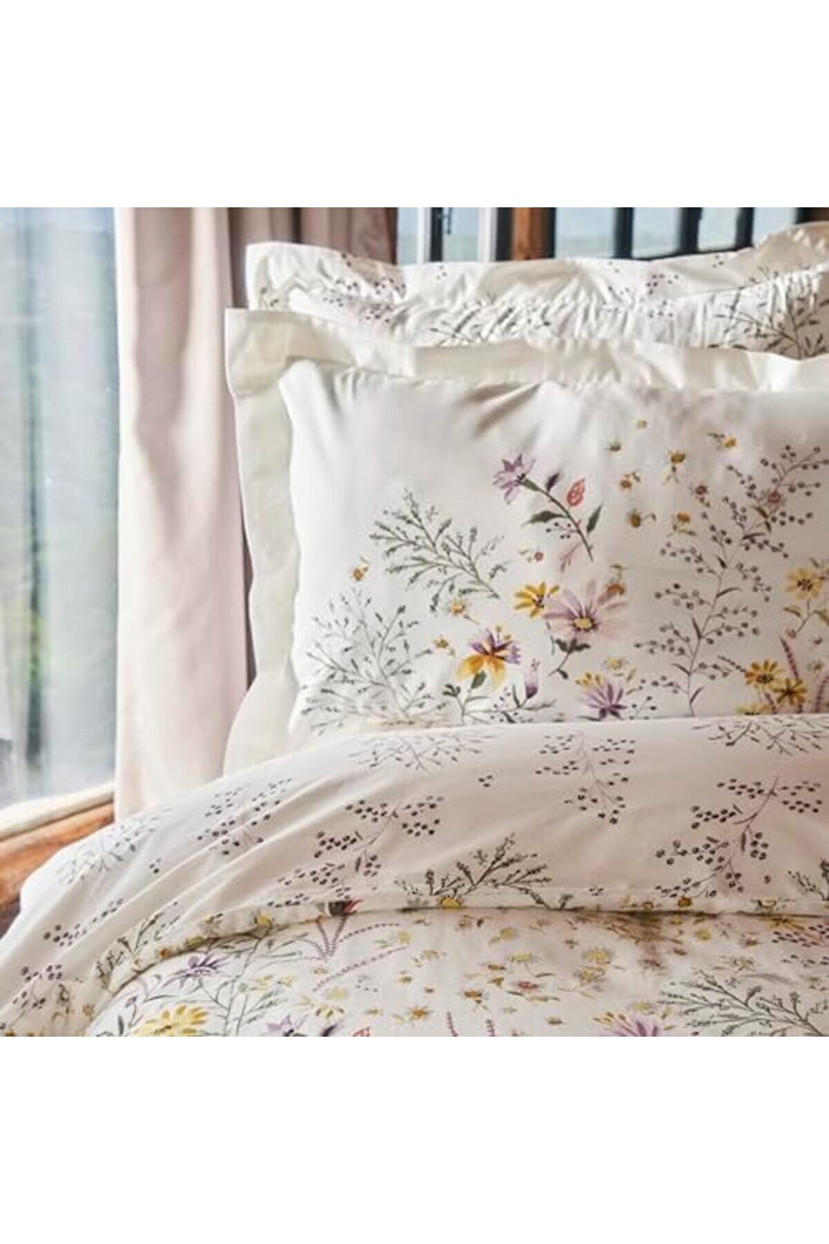 Lussi̇ Sarı%100 Pamuk Çi̇ft Ki̇şi̇li̇k Nevresi̇m Takımı 1014773