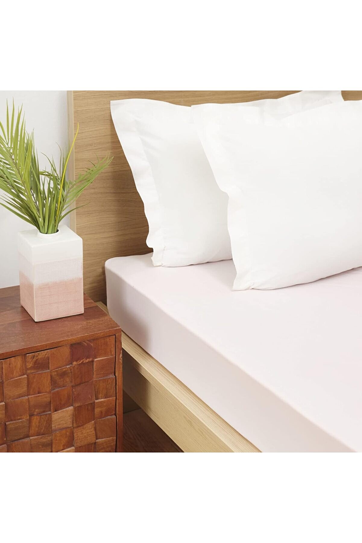 STOREMAX Açık Pembe Penye Tek Kişilik Fitted Çarşaf 1014773