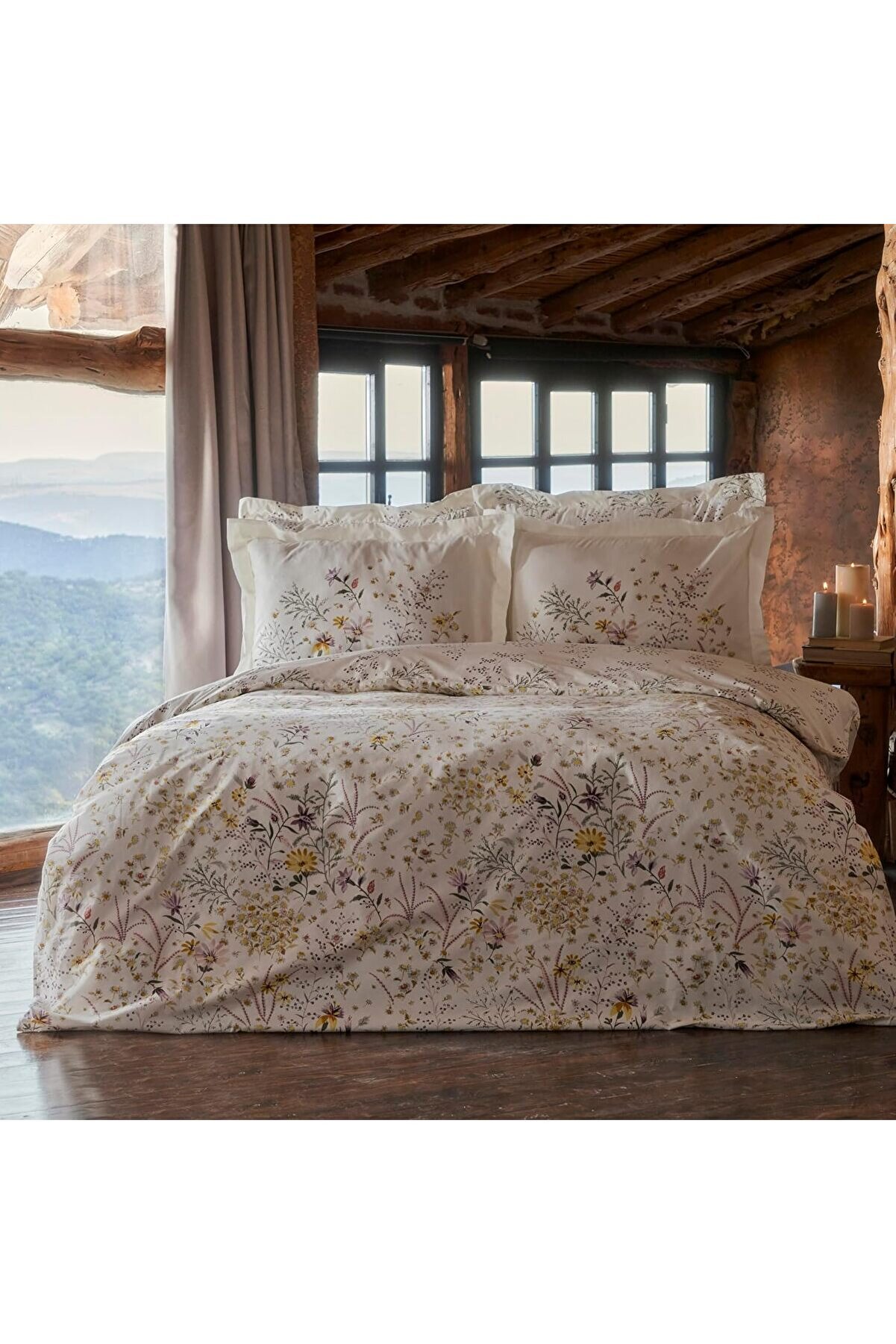 STOREMAX Lussi Sarı%100 Pamuk Çift Kişilik Nevresim Takımı 1014773