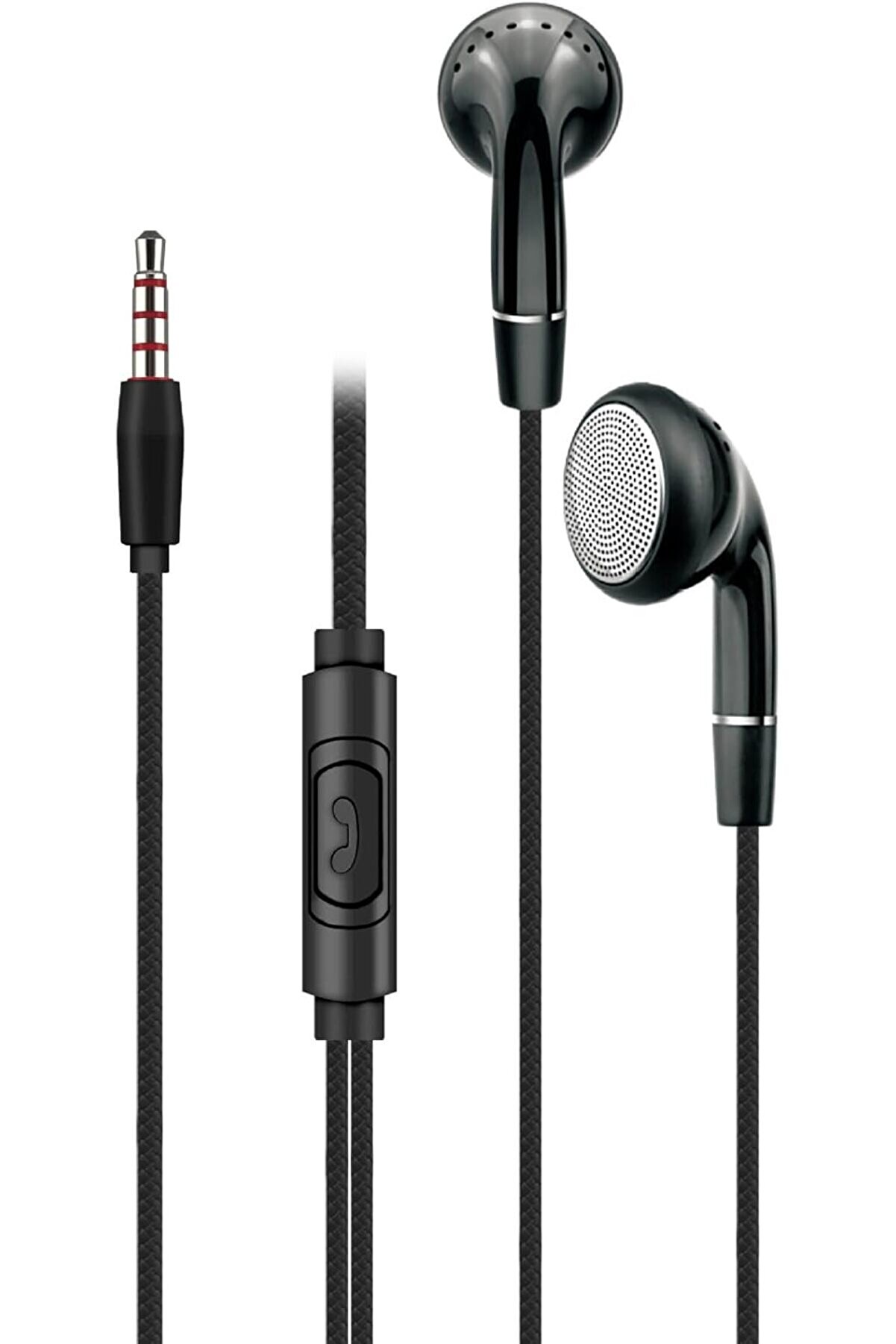 STOREMAX svngsphereshop K105 STEREO 130 CM KLASİK &Ccedil;İVİ JACK EFSANE D&Uuml;Z MODEL DAHİLİ MİKROFONLU KABLOLU HİFİ H