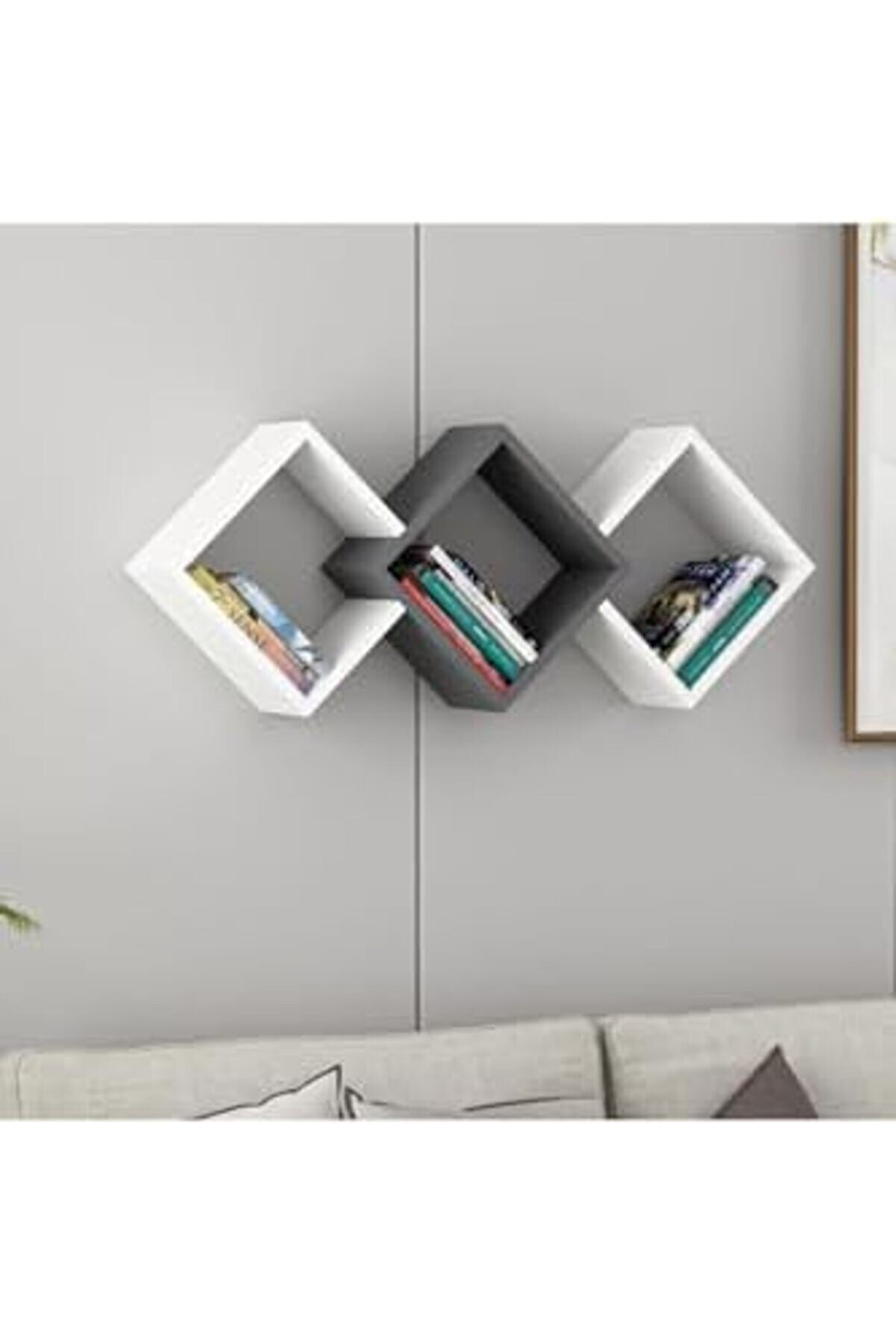 Di̇zayn Duvar Rafı Beyaz/ 1014773