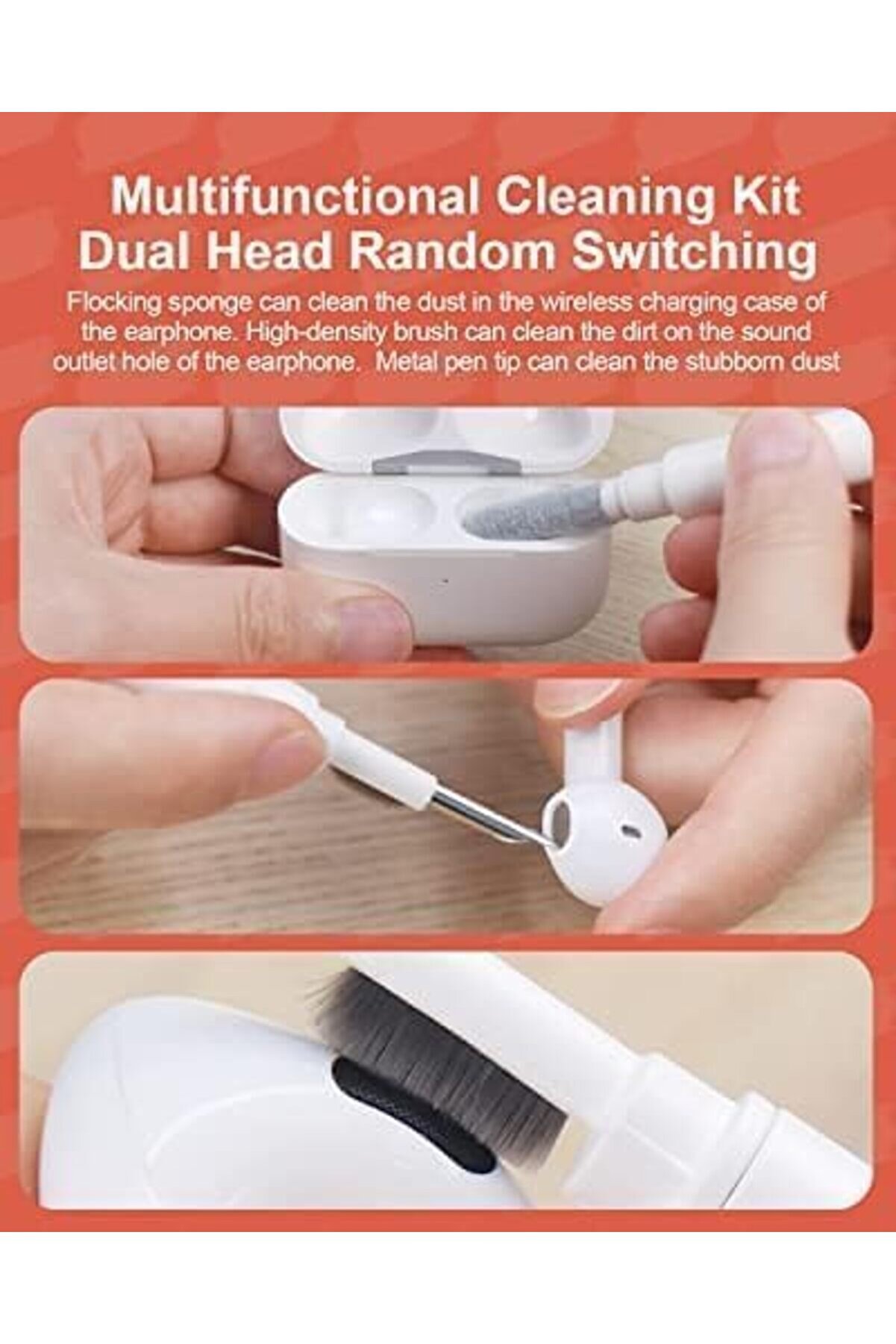 Temi̇zleme Yumuşak Fırça Klavye Temi̇zleyi̇ci̇ 5 İ 1 Arada Çok Fonksi̇yonlu Bi̇lgi̇sayar Temi̇zleme Ara