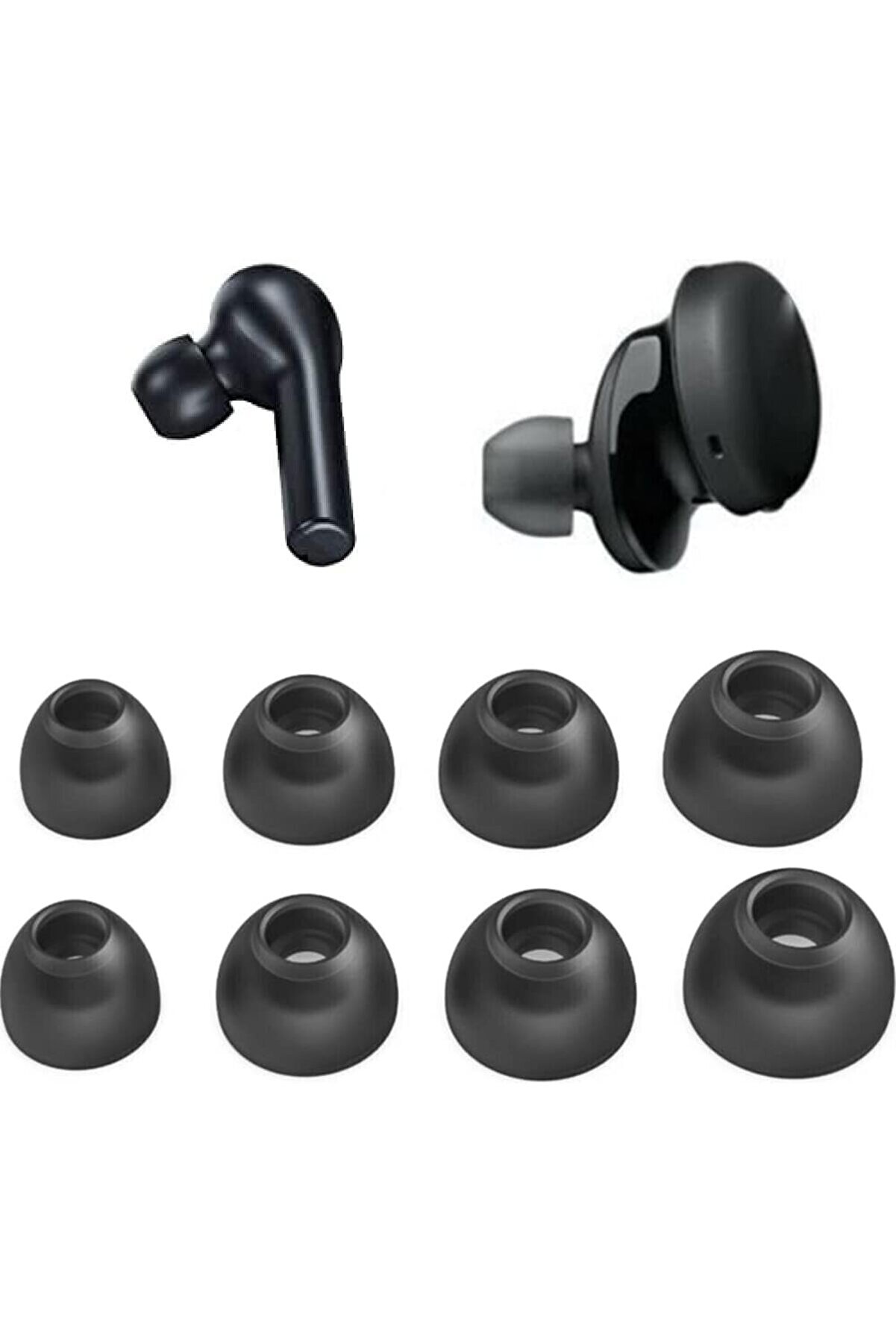 Kulaki̇&ccedil;i̇ Kulaklık Si̇i̇konu Soundli̇berty Tt-Bh097 İle Uyumlu Yedek Kulak&ccedil;ık Seti̇ 4 &Ccedil;i̇ft 4 Boy 8 Par&ccedil;a