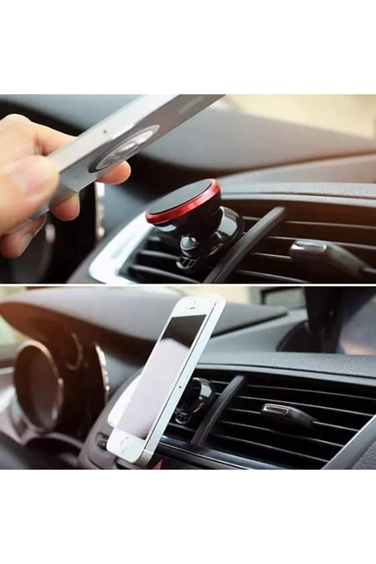 Araç Telefon Tutacağı Güçlü Mıknatıs / 360° Dönme/Metal Gövde, Manyeti̇k Cep Telefonu Tutacağı, Tüm T