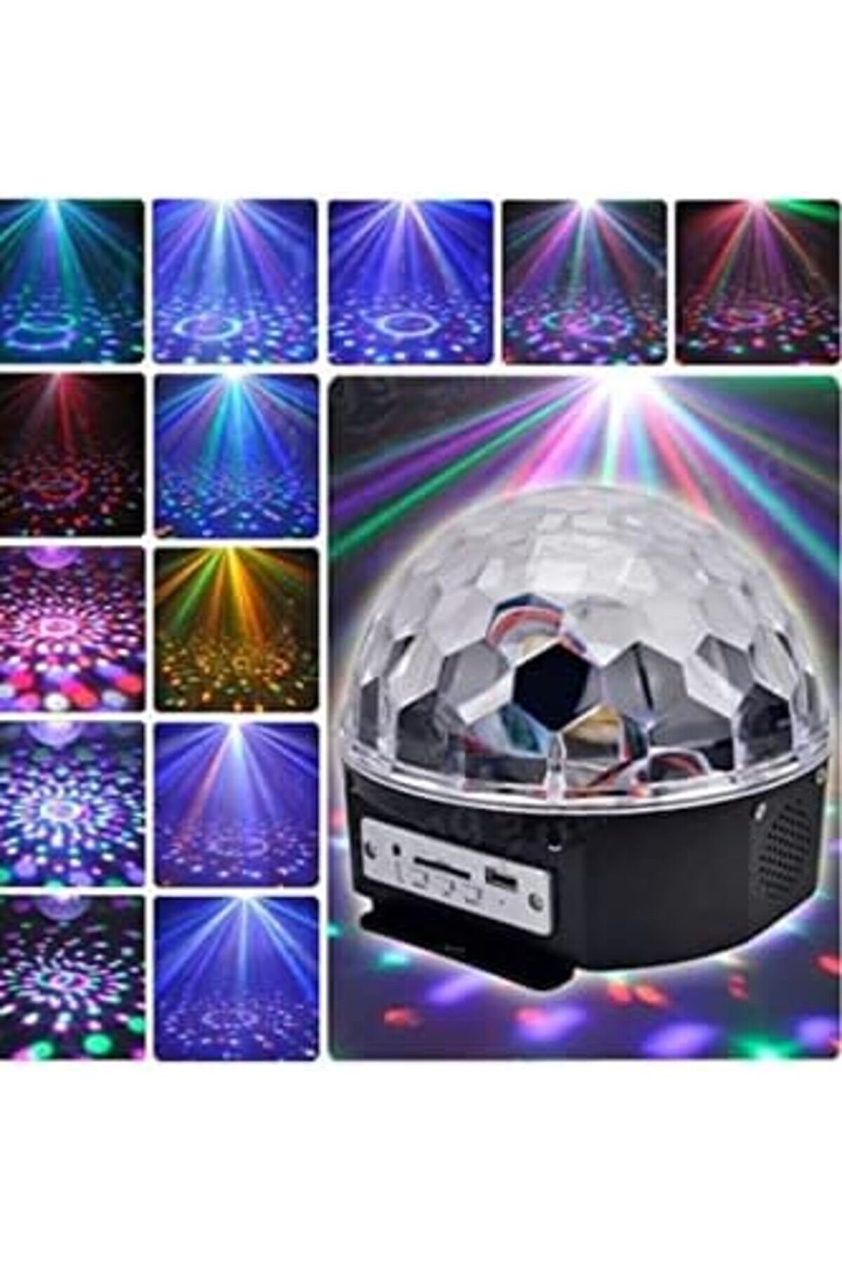 Led Işıklı Özelli̇kli̇ Di̇sko Topu Sd Kart Ve Usb Bellek Gi̇ri̇şli̇ Hoparlör 1014773