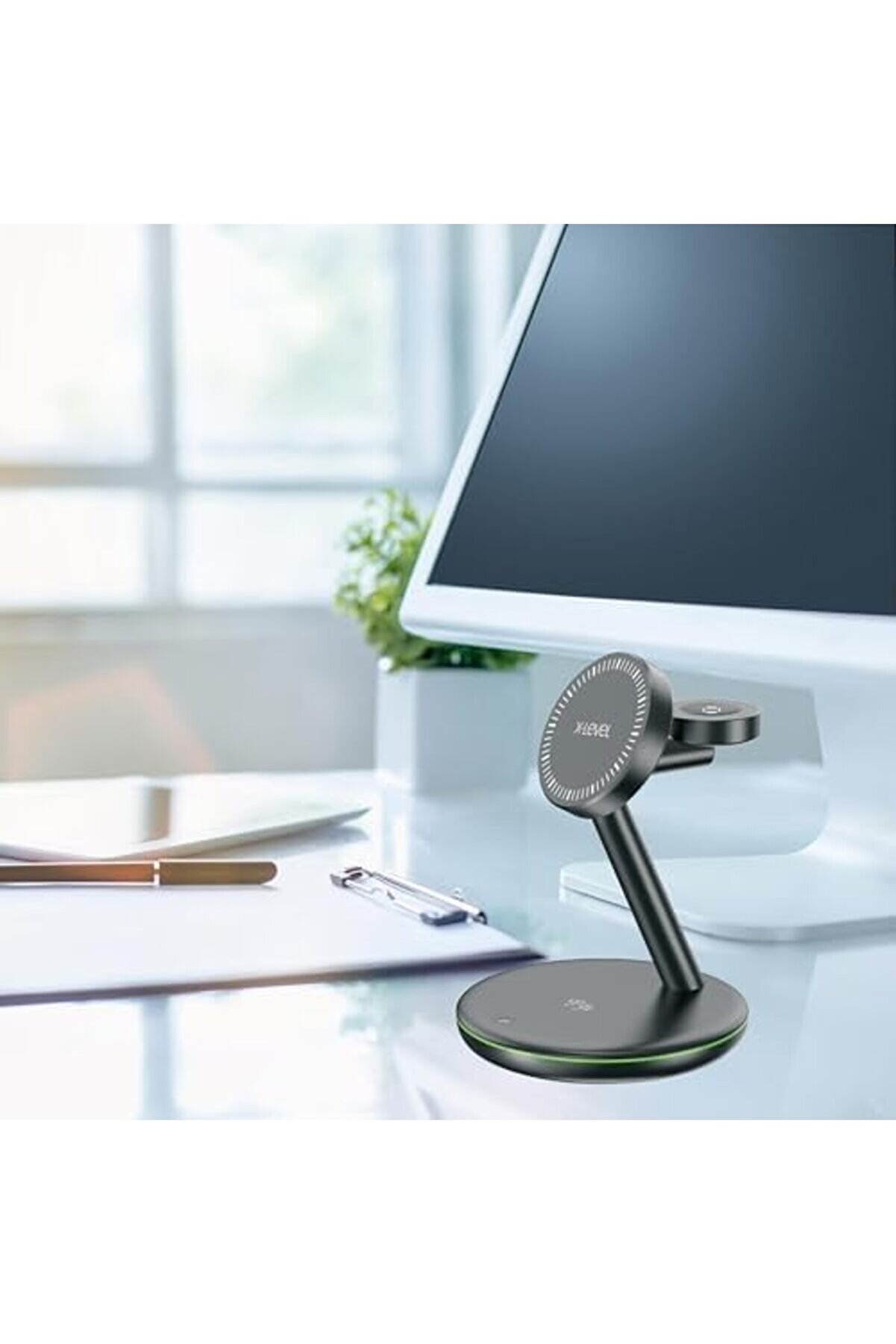 X-Multi̇mag İphone/ / İle Uyumlu Özelli̇kli̇ 3 In 1 Kablosuz Şarj Istasyonu, 33W Hızlı Şarj, Aynı Anda