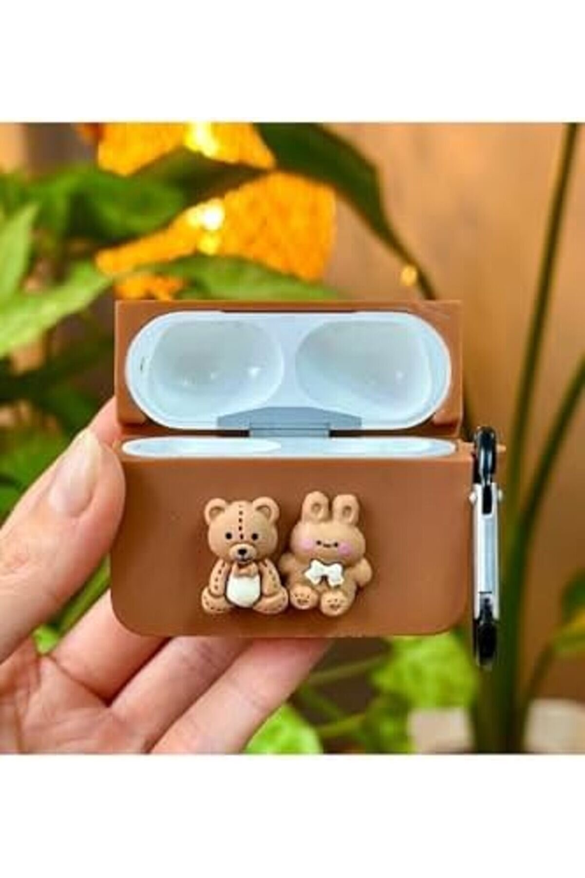 Shpsell Pro - Pro2 İle Uyumlu Ayıcık Tasarımlı Kalın Si̇li̇kon Kılıf - Kahve 1175735