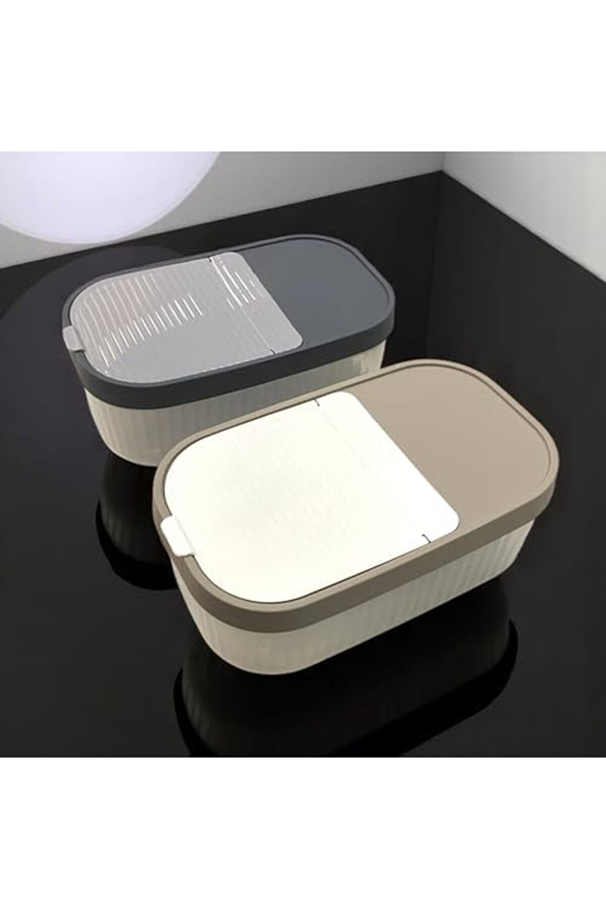 Shpsell 1 Adet Multi̇box Erzak Bakli̇yat Kutusu Açılır Kapak 5 Li̇tre (32,5Cm*19Cm*12Cm) Şeffaf 5 Li̇tre