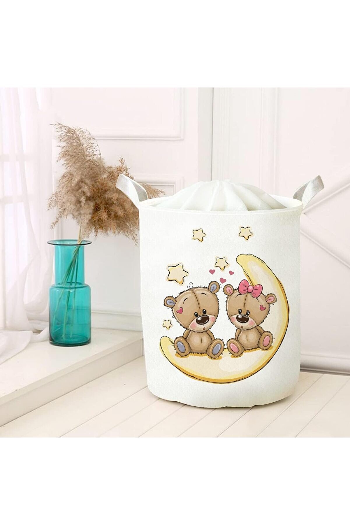 STOREMAX Amaçlı Oyuncak Saklama Kutusu Kirli Çamaşır Piknik Sepeti Katlanır Düzenleyici Keçe Model 40026 101