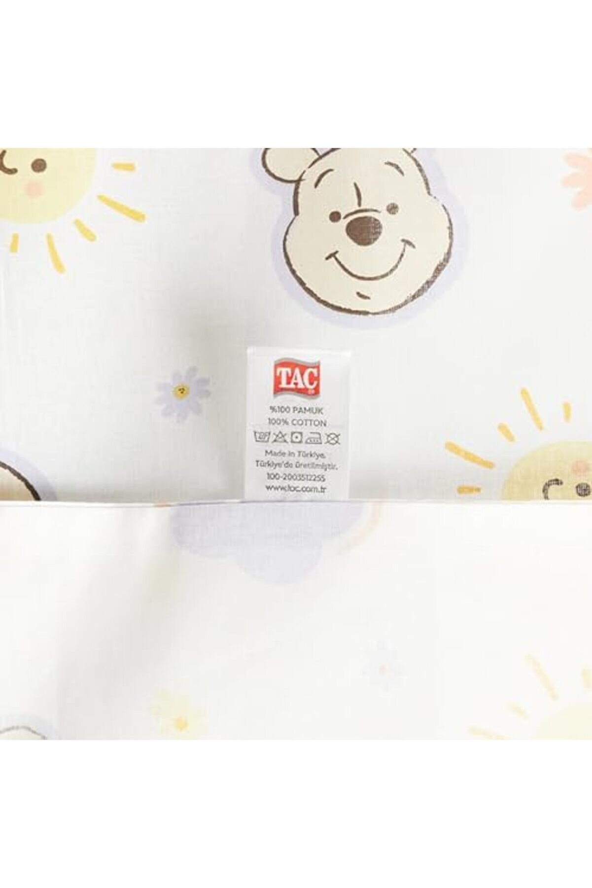 The Pooh Cloudy Karakter Baskılı%100 Pamuk Nevresi̇m Takımı, Çok Renkli̇, Bebek (Nevresi̇m 100X150 Cm/