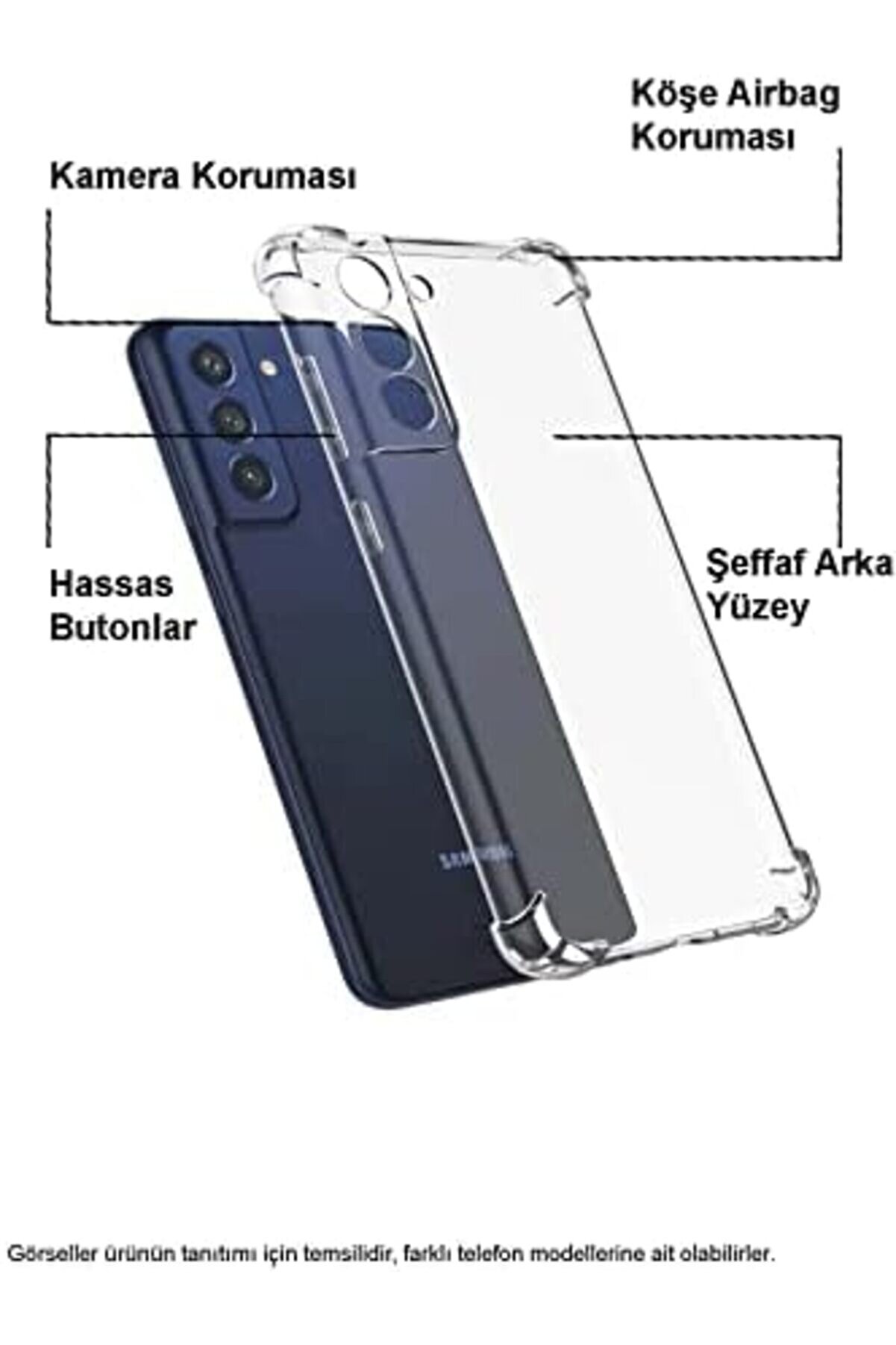 İleti̇şi̇m Mi̇ 11 Li̇te İle Uyumlu Kapak Köşe Korumalı Ai̇rbag Şeffaf Si̇li̇kon Kılıf 1014773