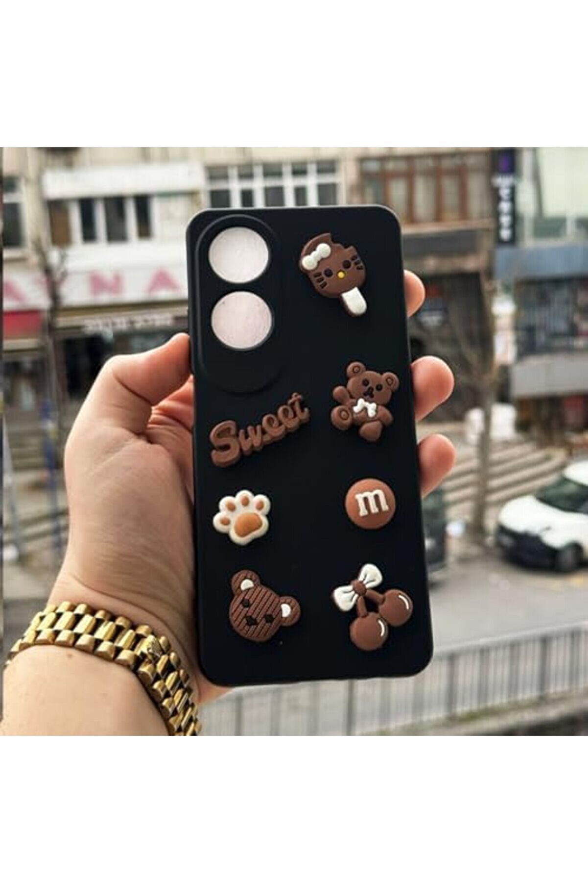 Eli̇zzashop Oppo A60 Uyumlu Kari̇kat&uuml;r Desenli̇ Telefon Kılıfı &ndash; Şık Ve Dayanıklı Si̇li̇kon Kılıf, Tam Ko