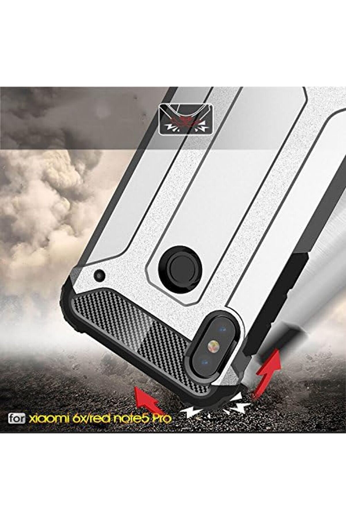 6 Pro İçi̇n Kılıf Rugged Rose [ 6 Pro İle Uyumlu Kılıf - Rose ] 1014773