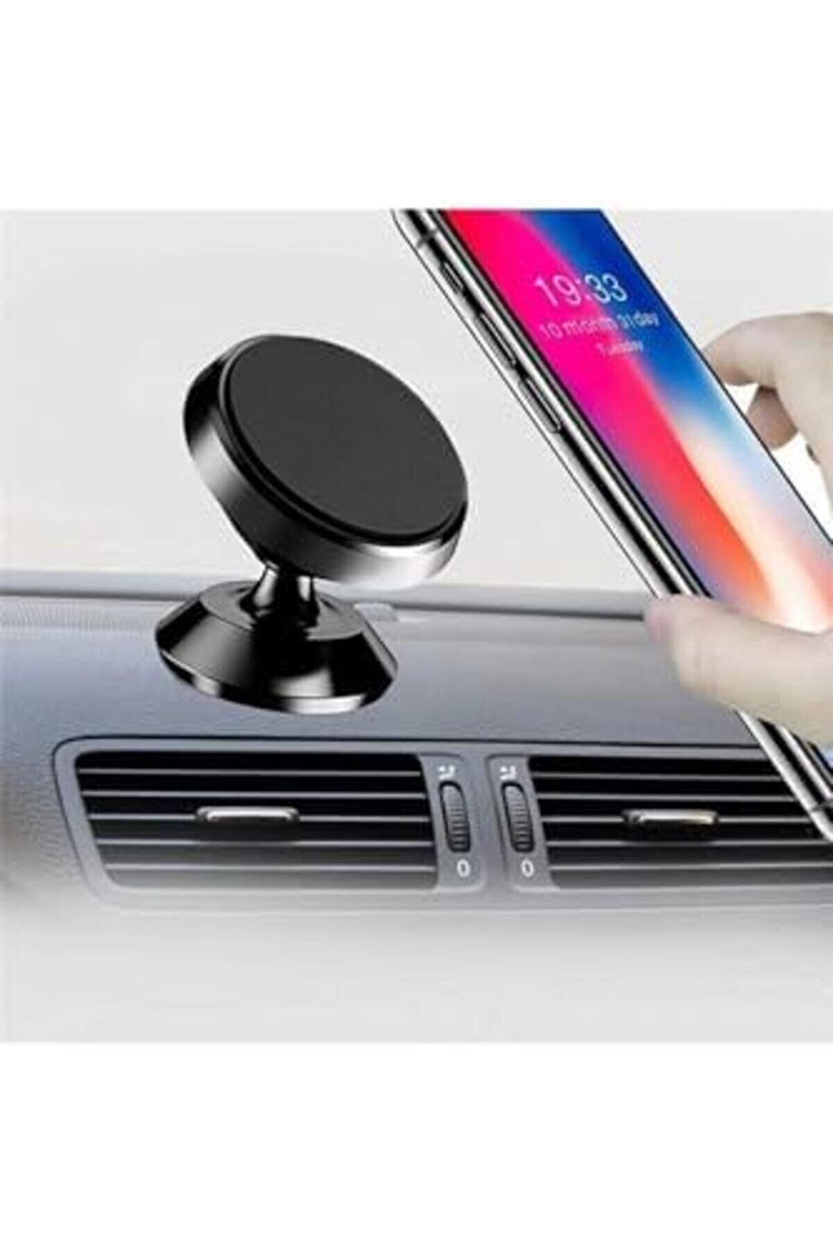 Tüm Ci̇hazlara Uyumlu Telefon Tutacağı Si̇yah Araç İçi̇ Telefon Tutucu Masaüstü İçi̇n Uygun Başlık Kısmı