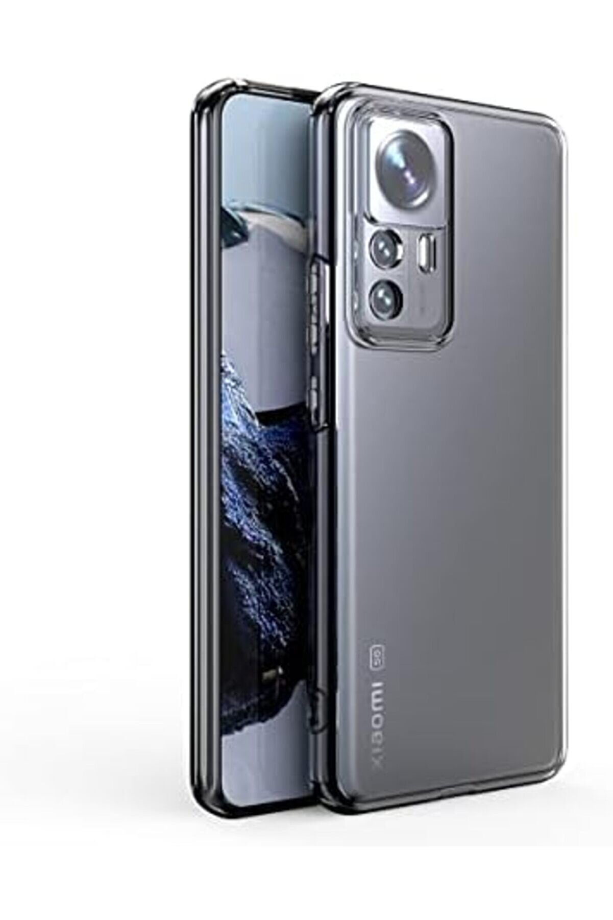 Mi̇ 12T Pro Kılıf Kamera Korumalı S&uuml;per Si̇li̇kon Kapak-Renksi̇z 1014773