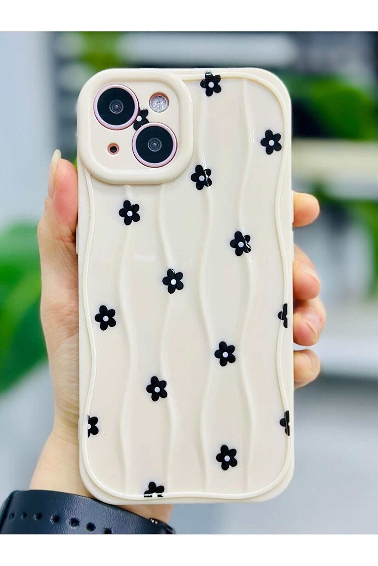 STOREMAX Aksesuar 14 Ve 15 ile Uyumlu Siyah BASKI Desenli Silikon Kılıf 1014773