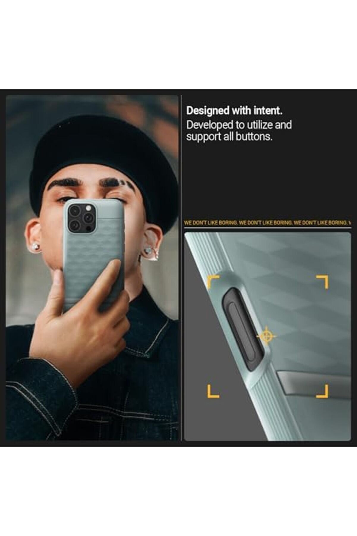 16 Pro Max Kılıf Mag Hava Kanalı Teknoloji̇si̇™ Askeri̇ Sınıf Koruma 3 Boyutlu Tasarım Kapak - Acs08040