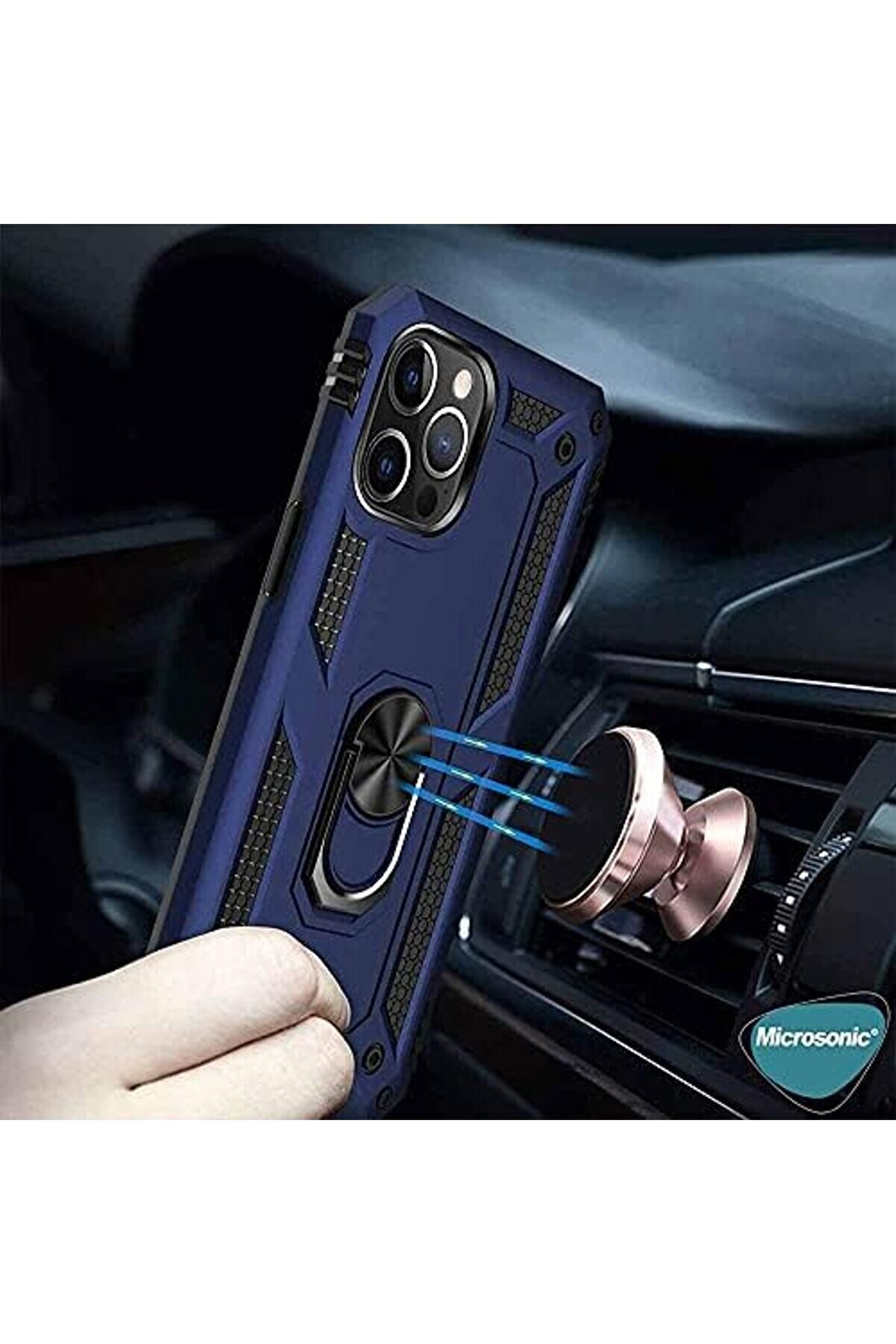 Kılıf 15 Pro İ&ccedil;i̇n Ri̇ng Holder Kırmızı [ 15 Pro İle Uyumlu Kılıf - Kırmızı] 1014773