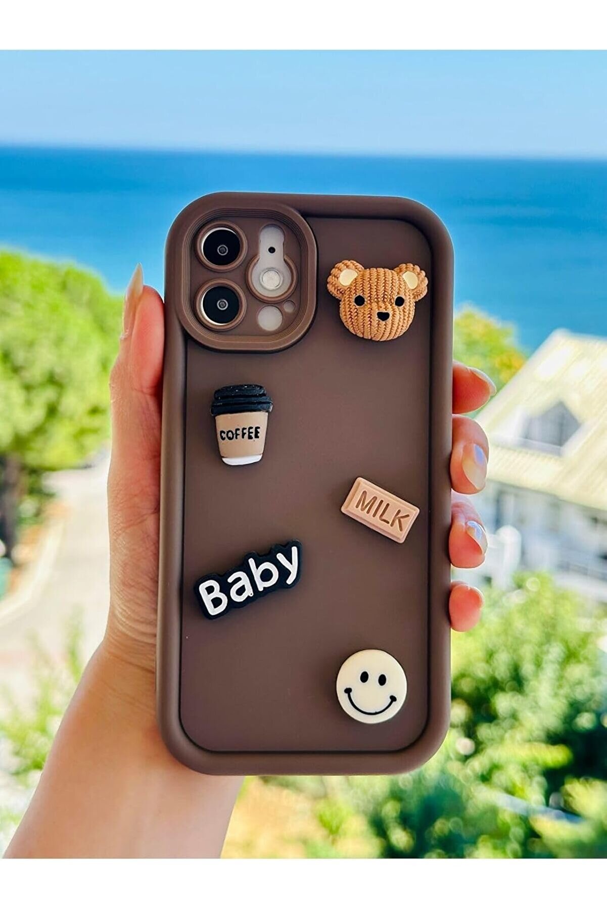 STOREMAX Aksesuar 12 ve 12 Pro ile Uyumlu &Ouml;zel Tasarım 3d Oyuncak Tasarımlı Esnek Silikon Kılıf 1014773