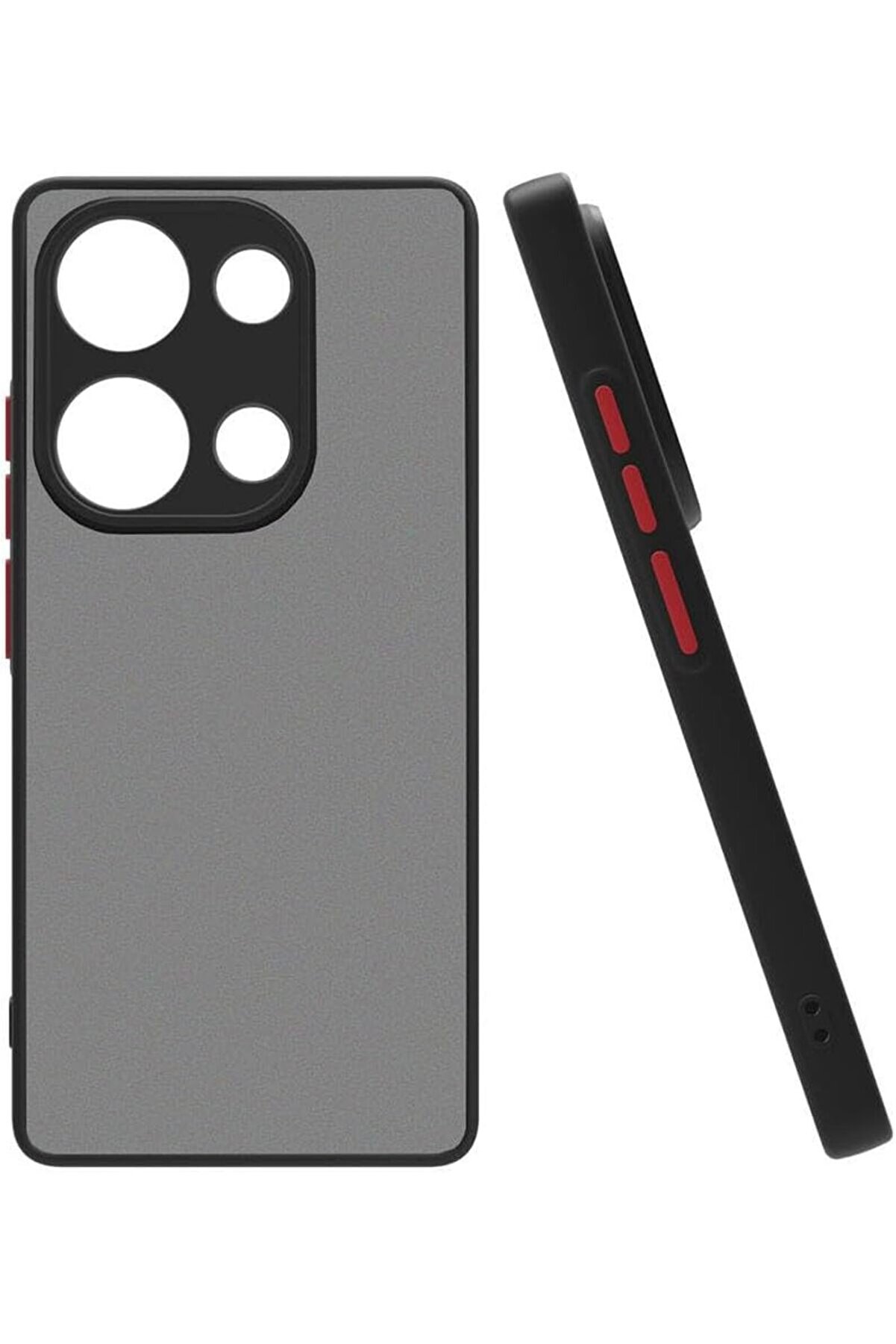 STOREMAX 13 Pro 4G Uyumlu Kamera Korumalı Arkası Mat Sert Silikon Kılıf 1014773