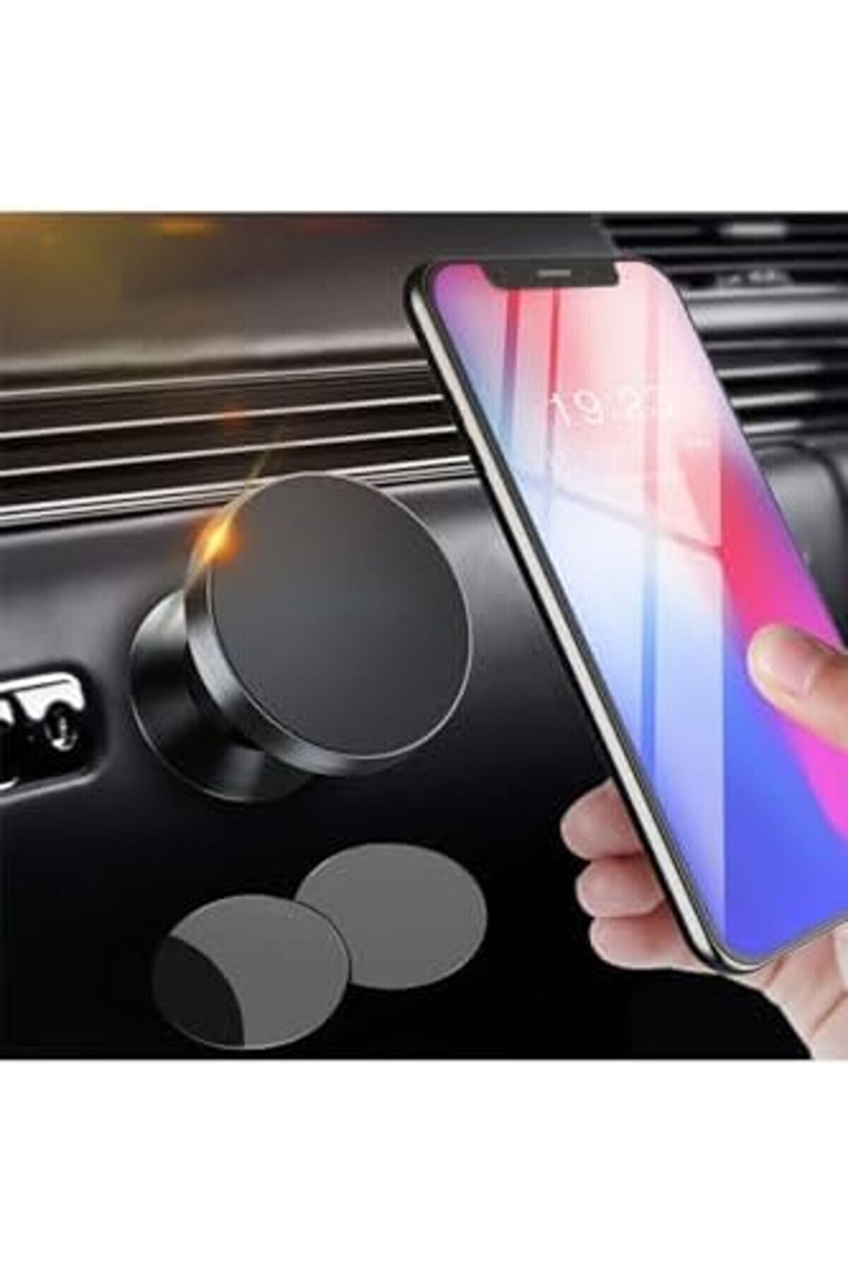 Tüm Ci̇hazlara Uyumlu Telefon Tutacağı Si̇yah Araç İçi̇ Telefon Tutucu Masaüstü İçi̇n Uygun Başlık Kısmı