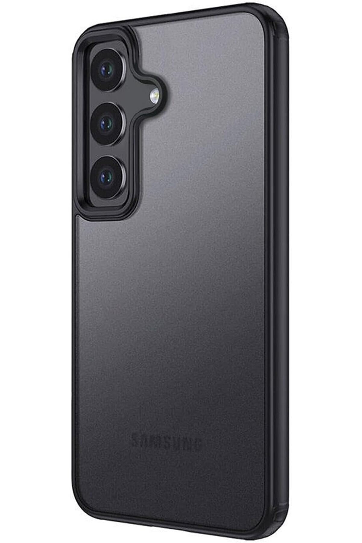 STOREMAX S24 için Kılıf Frosted Frame Siyah [ S24 ile Uyumlu Kılıf - Siyah] 1014773