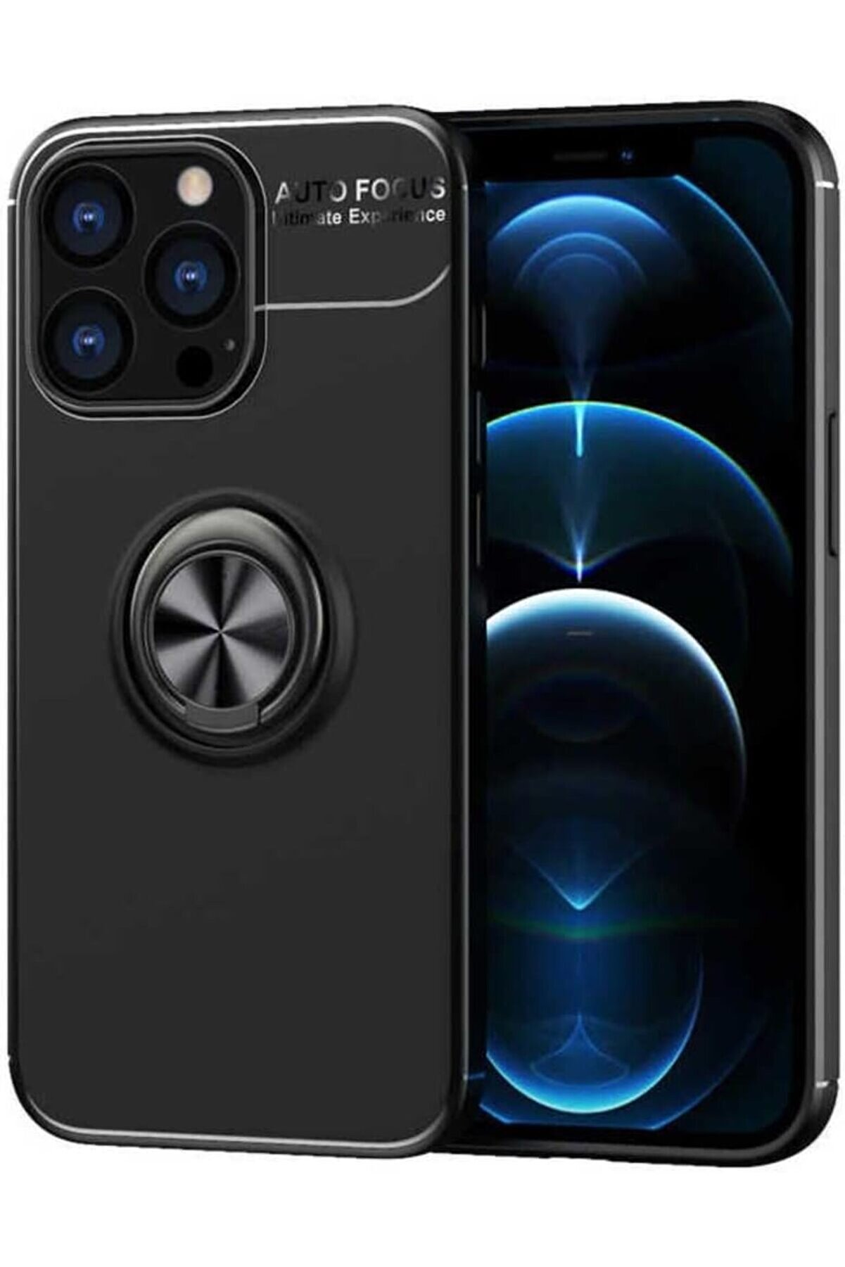 STOREMAX İle Uyumlu 14 Pro Kılıf Rl Silikon Kapak, Siyah 1014773