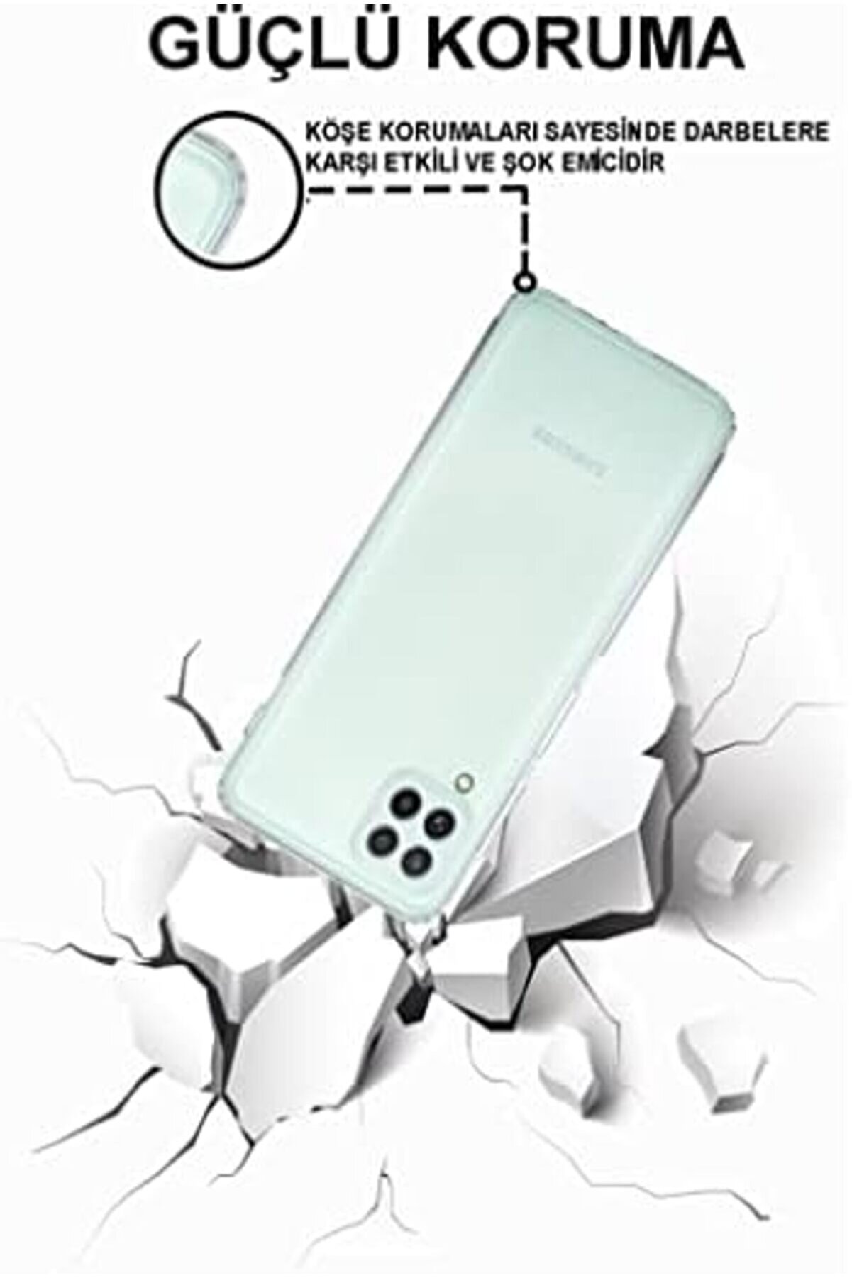 A53 Uyumlu Şeffaf Kılıf,Si̇li̇kon Kamera A53 Uyumlu Kılıf 1014773