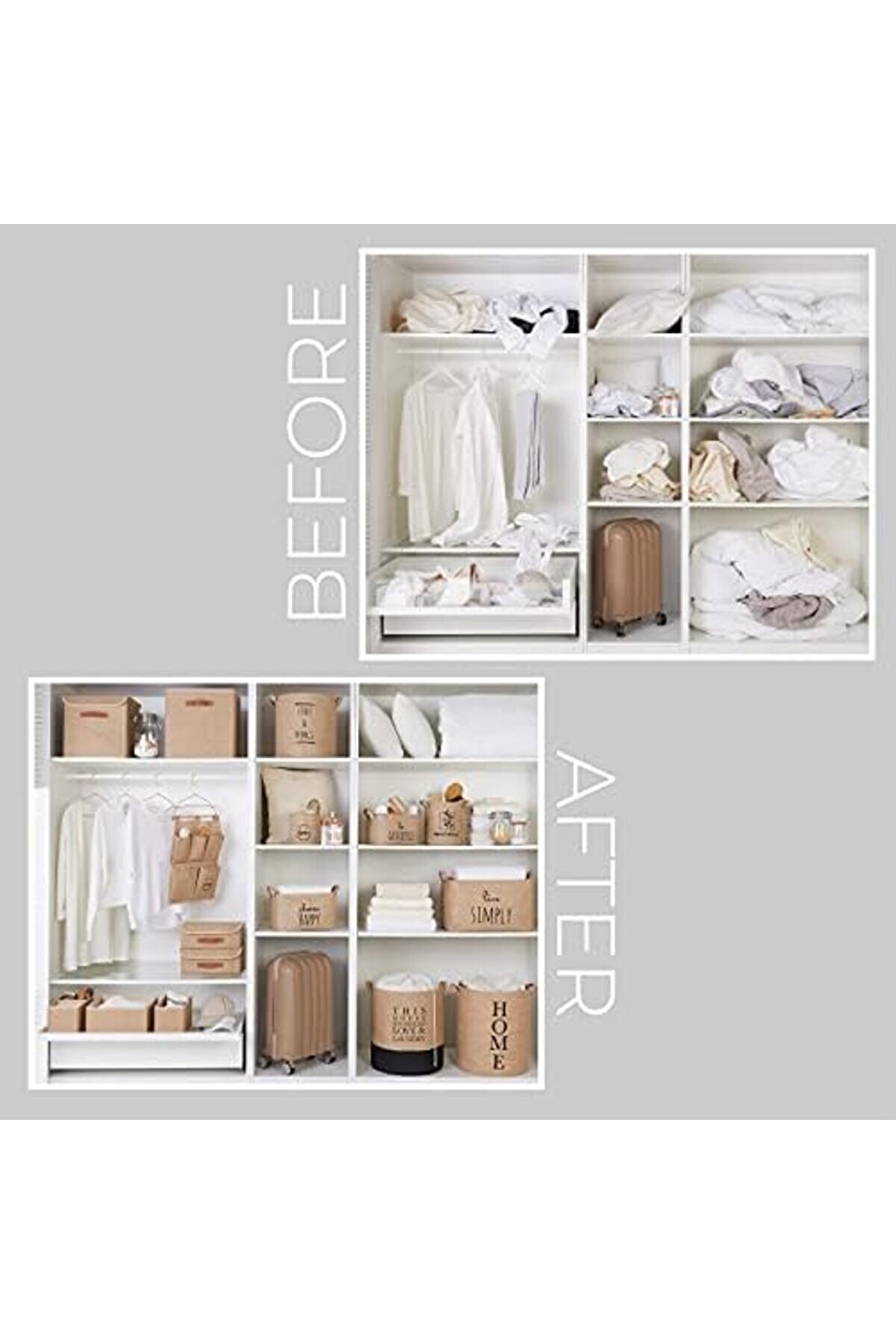 Texti̇le 2 Li̇ J&uuml;t Kutu Set 33X30X33 Cm 1014773