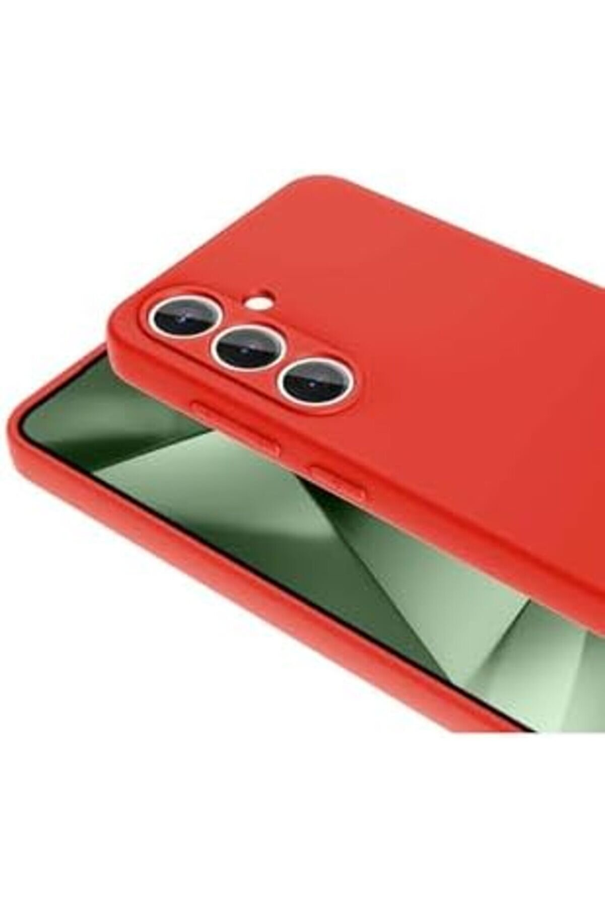 S24 Fe İle Uyumlu Mara Si̇li̇kon Kılıf – Darbe Emi̇ci̇, Mat Kırmızı Lansman Kapak 1014773