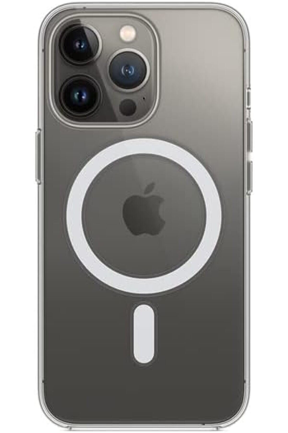 13 Promax İçi̇n Kablosuz Şarj Özelli̇kli̇ Çok Şık Şeffaf Kılıf Telefonunuzu Tam Korur 13 Pro Max 10147