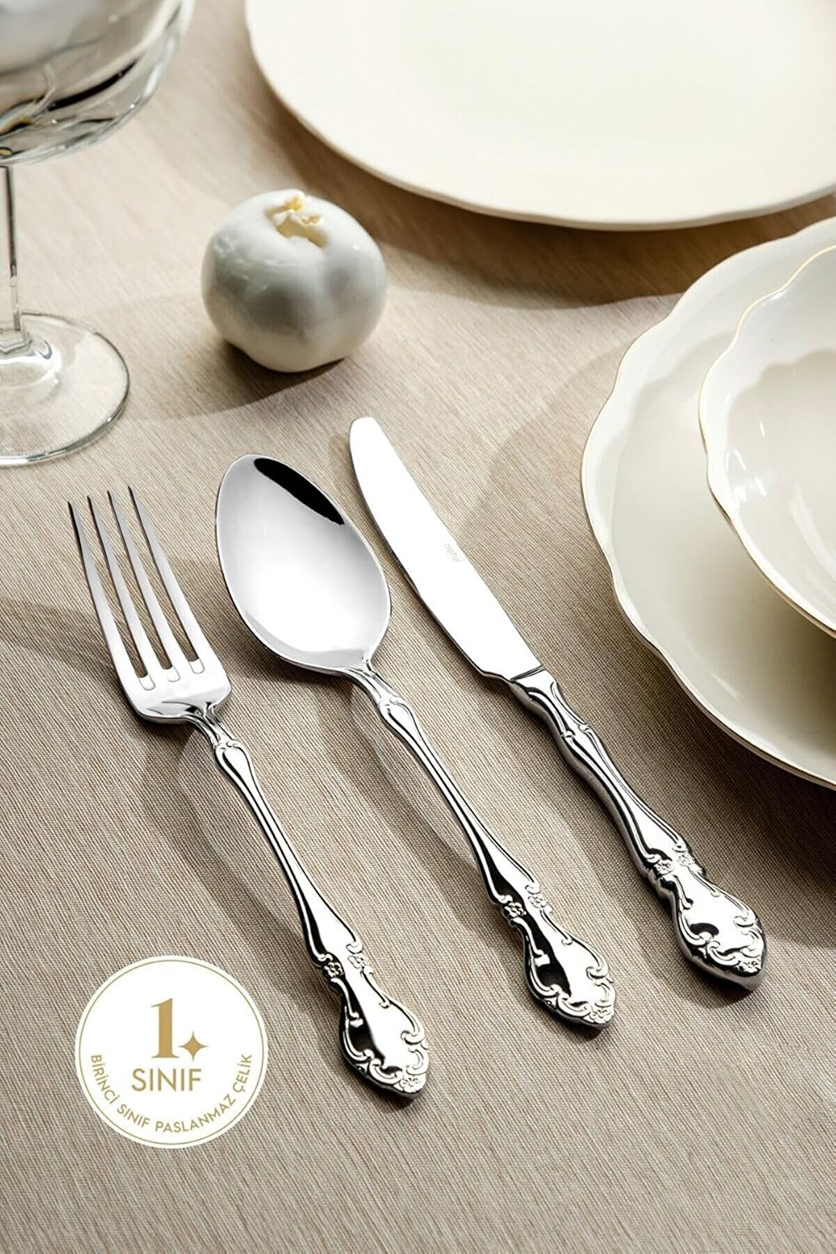 STOREMAX Adriana Sade 12 Kişilik 84 Parça Kutulu Çatal Kaşık Bıçak Takımı 1014773