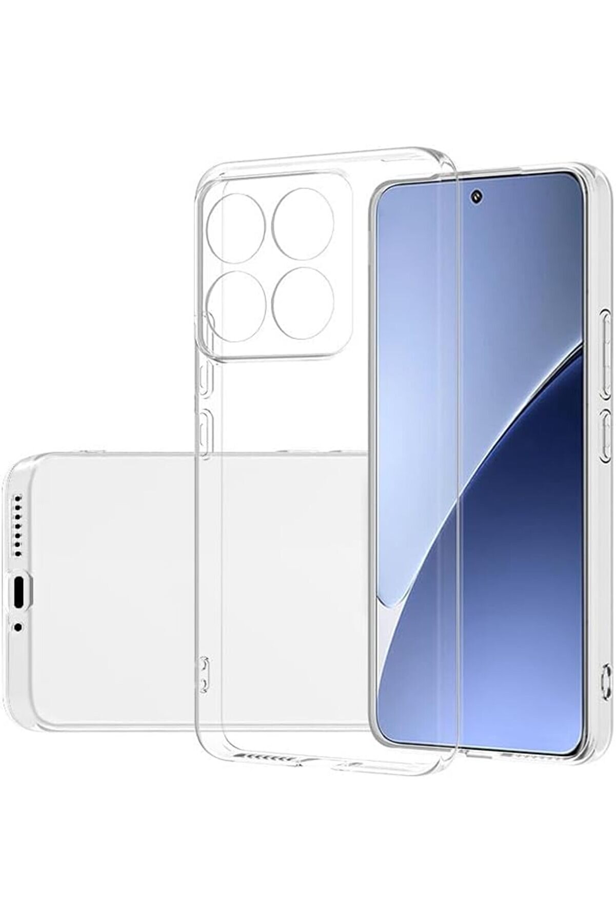 STOREMAX i&ccedil;in uyumlu Mi 14 Kılıf S&uuml;per Silikon Kapak Şeffaf 1014773