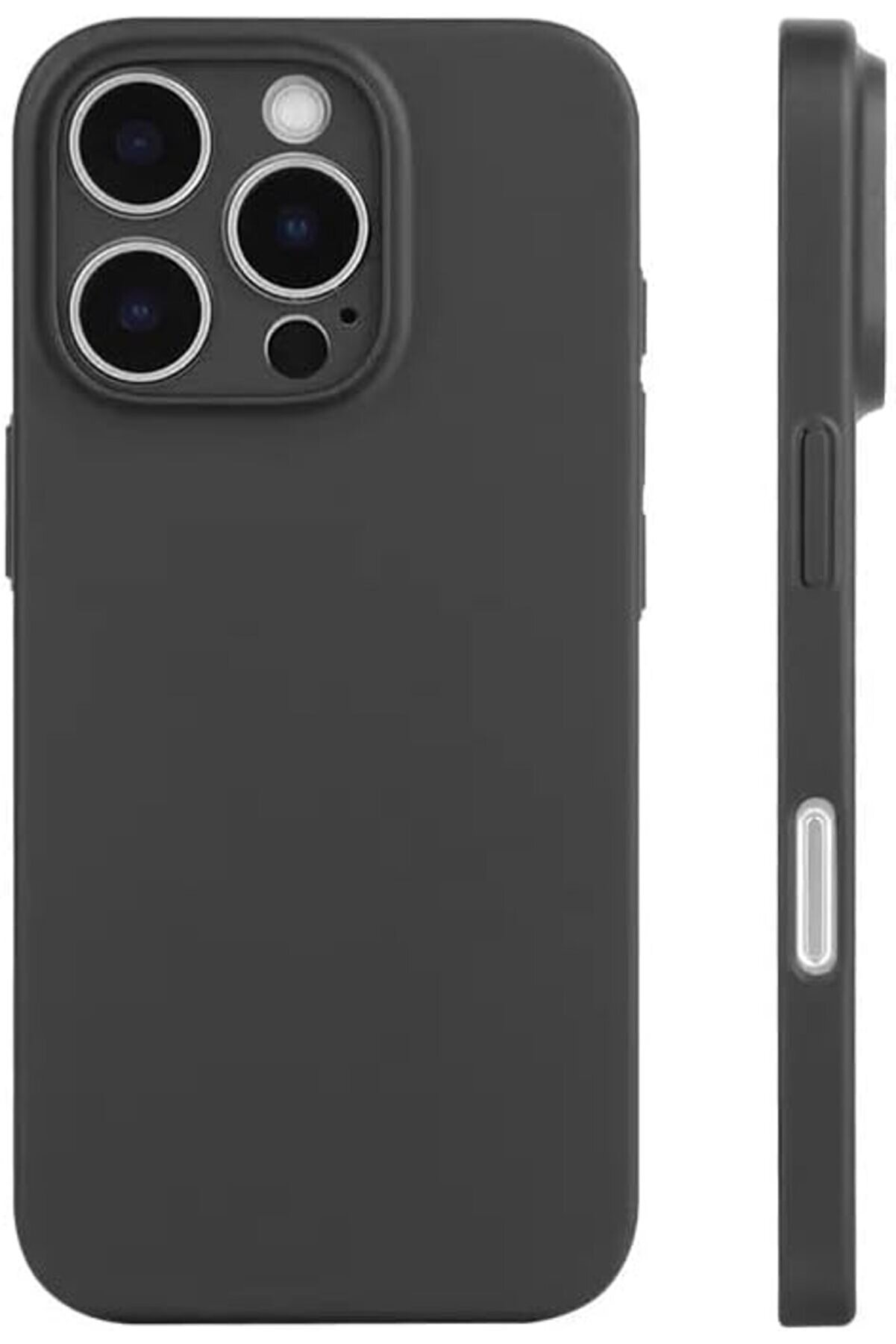 STOREMAX AKSESUAR 16 Pro ile Uyumlu First Silikon Kılıf Yapılı Mat Dış Yüzeyli Tam Koruma Sağlayan Kamera Kor