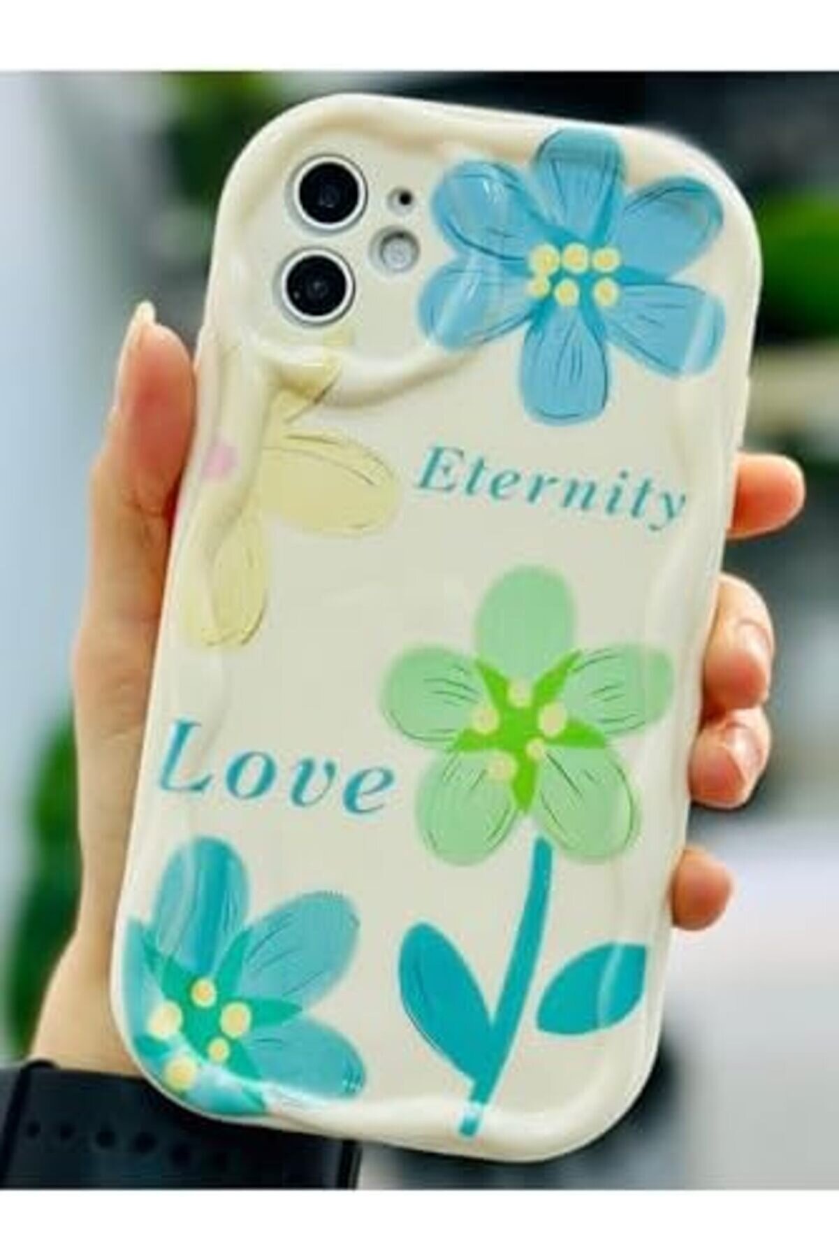 Aksesuar 11 İle Uyumlu Dalgalı Eterni̇ty Tasarımlı Baskılı Esnek Si̇li̇kon Kılıf 1014773