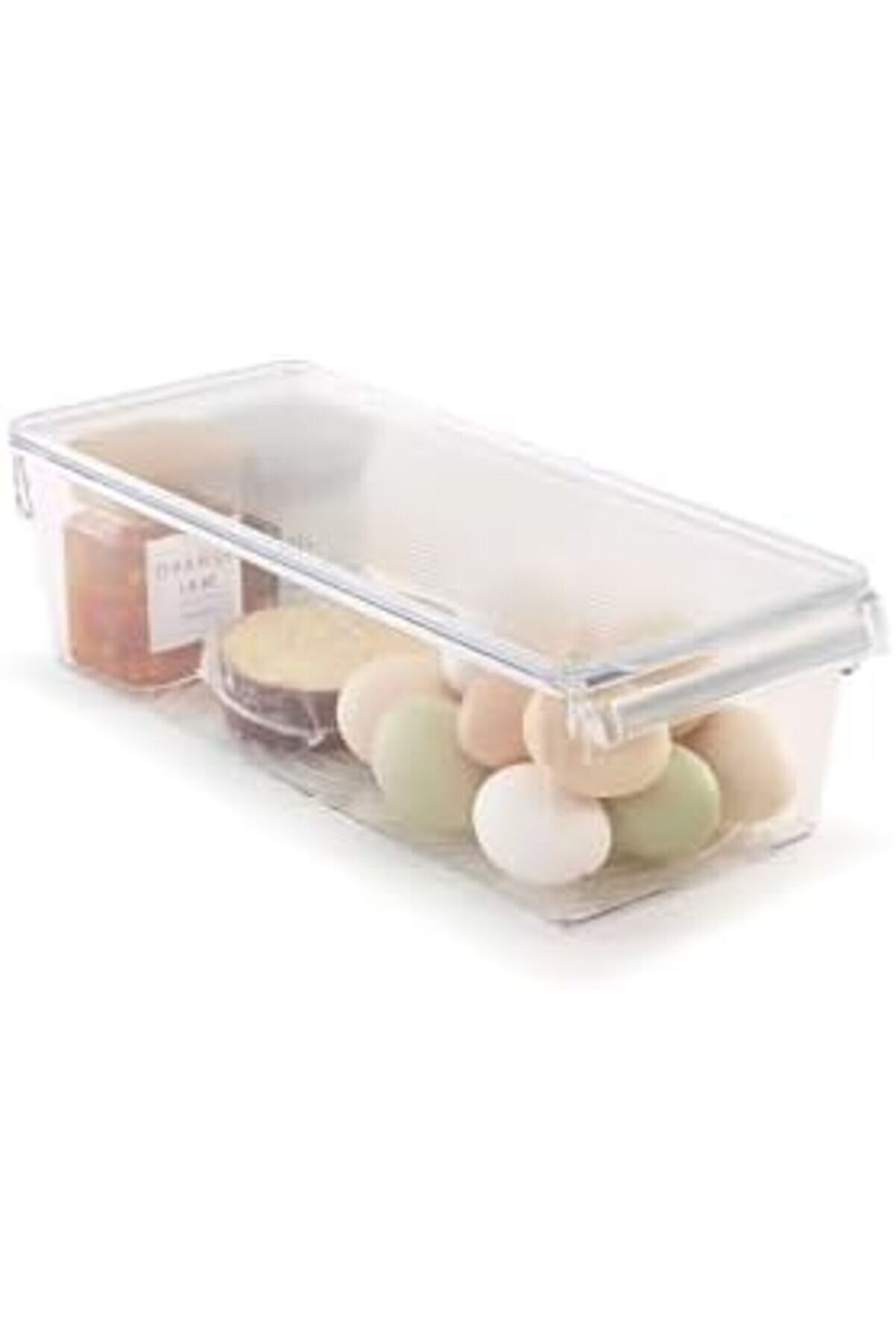 Pltnstoreshop Kapaklı Banyo Mutfak Düzenleyi̇ci̇ Raf Ps 360 * 150 * 100 Mm Şeffaf M-E27-20-16K Pltnsto