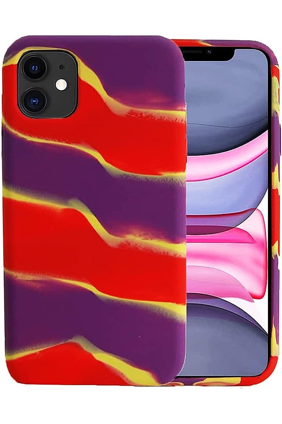 STOREMAX Renkli Desenli Kılıf 12 Pro Max İle Uyumlu Baskılı Kılıf Kadife İç Yüzey Leke Tutmaz Silinebilir Diz