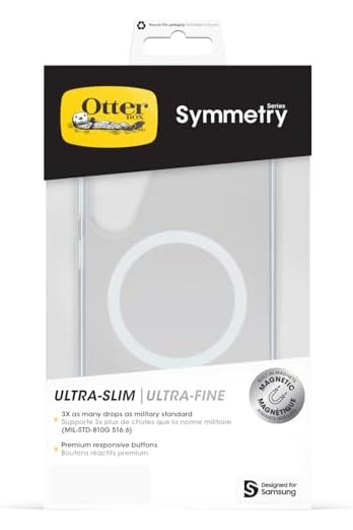 Symmetry Seri̇si̇ Şeffaf Kılıf S25+ İ&ccedil;i̇n, Darbeye Dayanıklı, D&uuml;şmeye Dayanıklı, Kılıf, Askeri̇ Standart