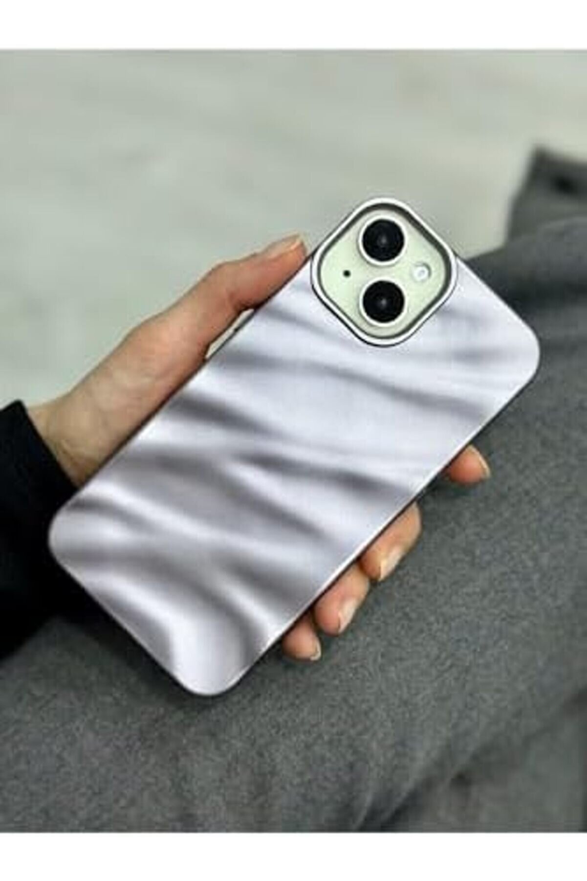 Aksesuar 13-14 Ve 15 İle Uyumlu 3D W Kabartma Mat Si̇li̇kon Kılıf 1014773