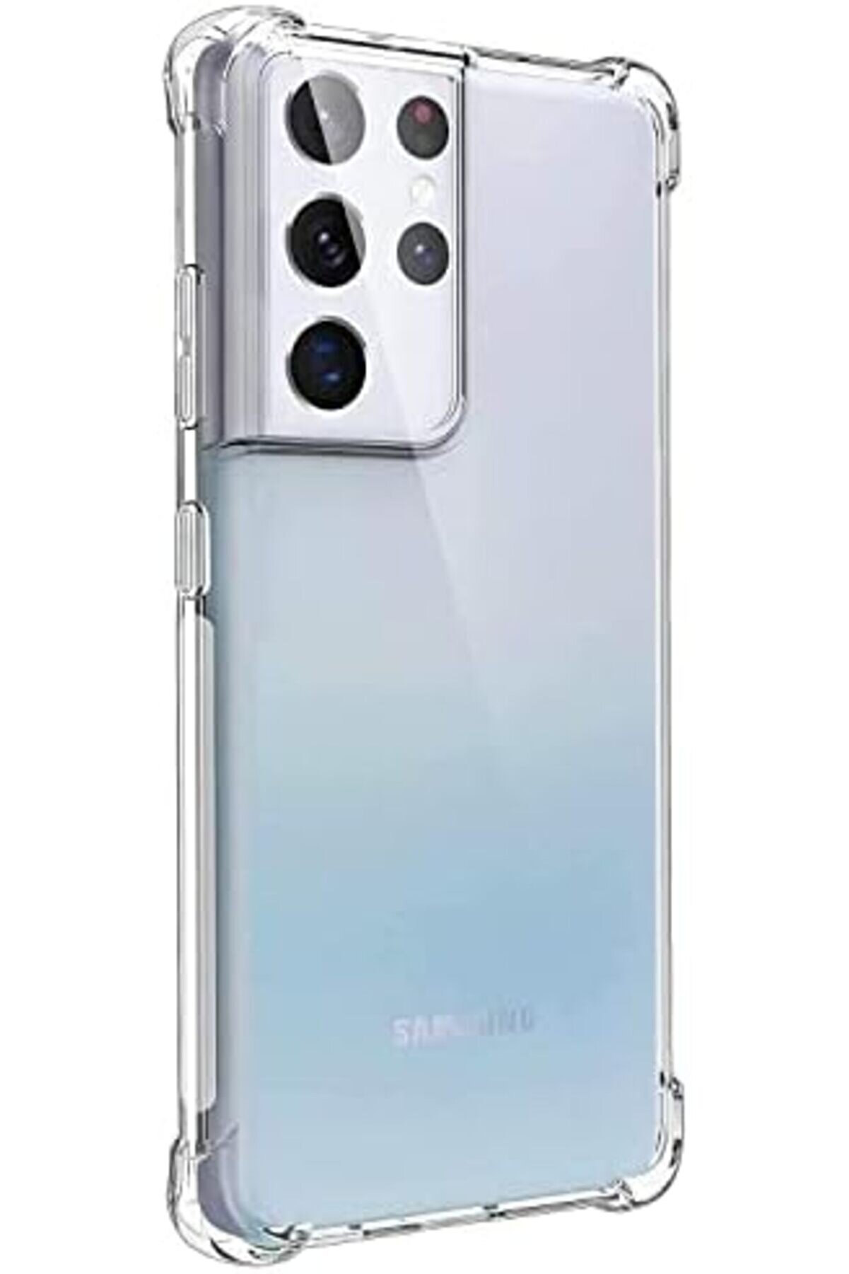 S22 Ultra İ&ccedil;i̇n Kılıf Absorbi̇ng Şeffaf [ S22 Ultra İle Uyumlu Kılıf - Şeffaf] 1014773