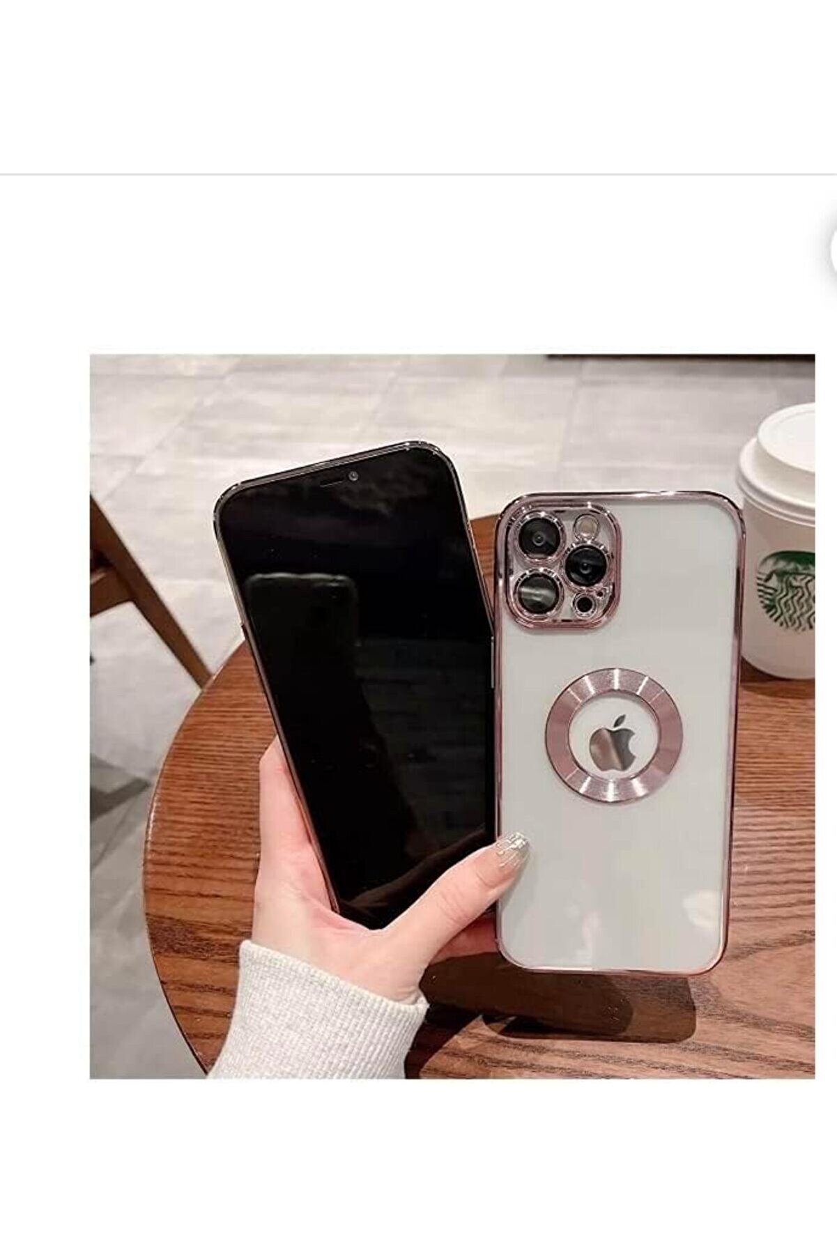 STOREMAX aks 13 pro Max uyumlu lens korumalı kılıf rose 1014773