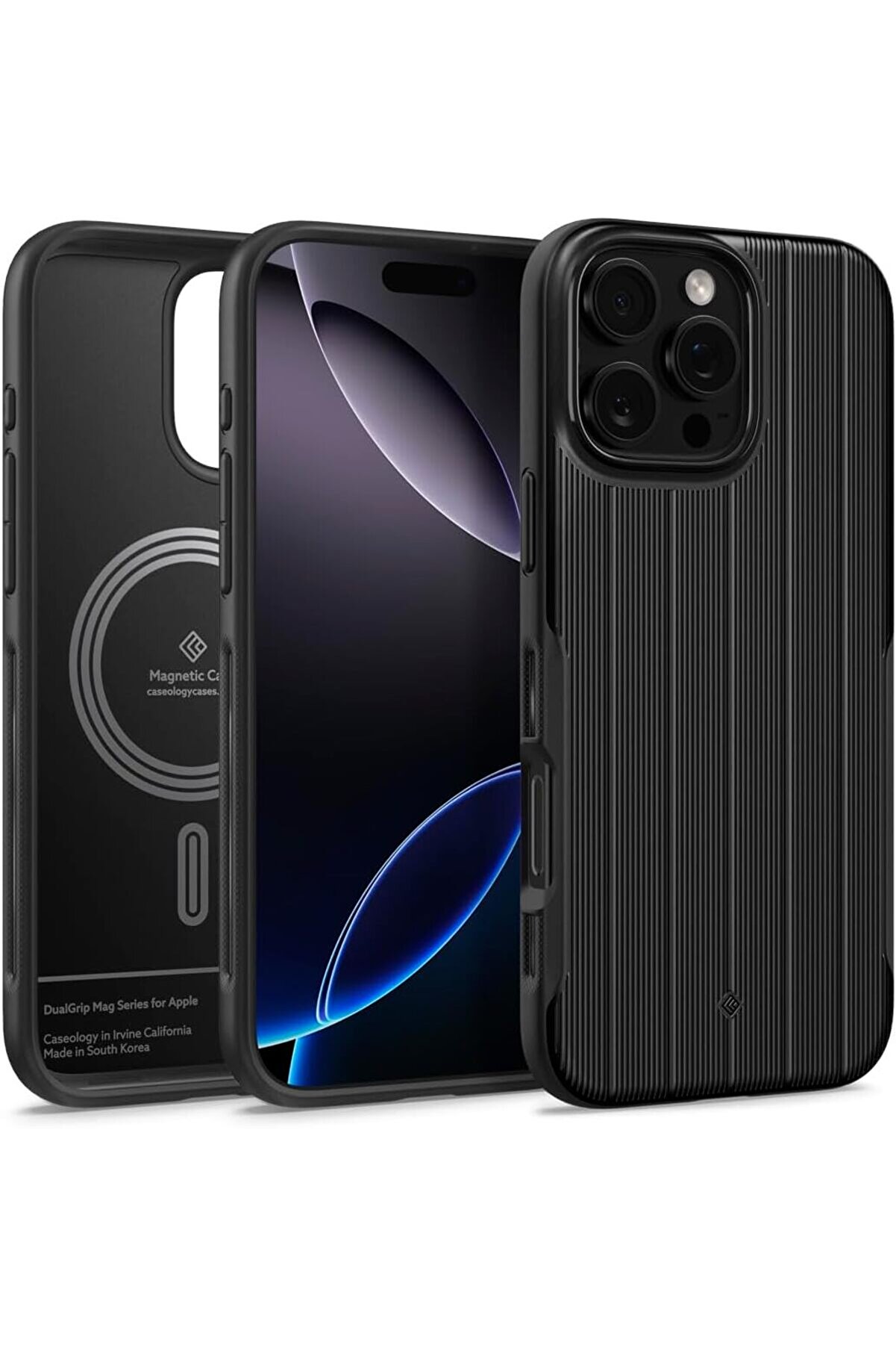 STOREMAX 16 Pro Kılıf Mag Hava Kanalı Teknolojisi™ Askeri Sınıf Koruma Braided Dokulu Yüzey Kapak - ACS0