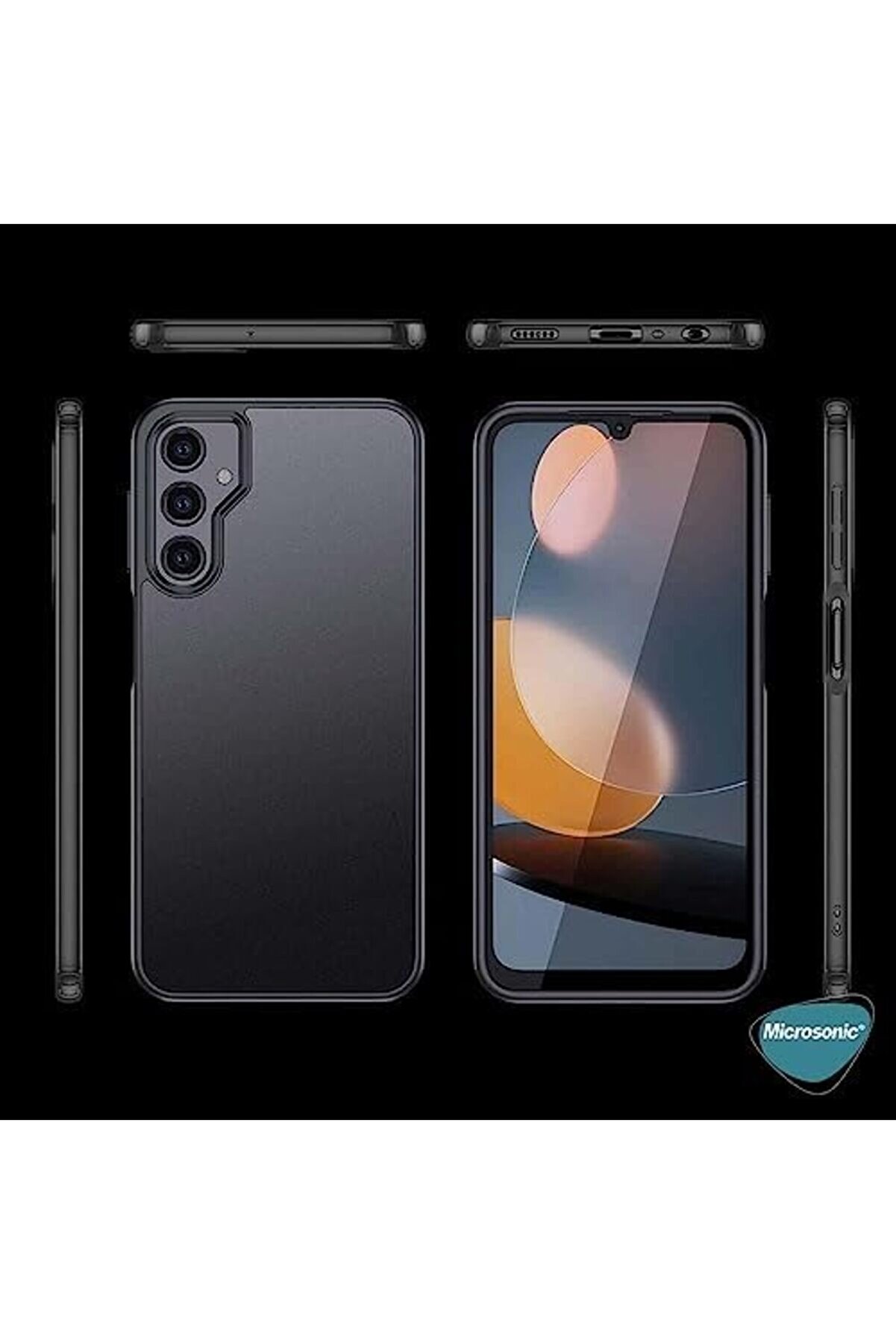 S24 İçi̇n Kılıf Frosted Frame Si̇yah [ S24 İle Uyumlu Kılıf - Si̇yah] 1014773