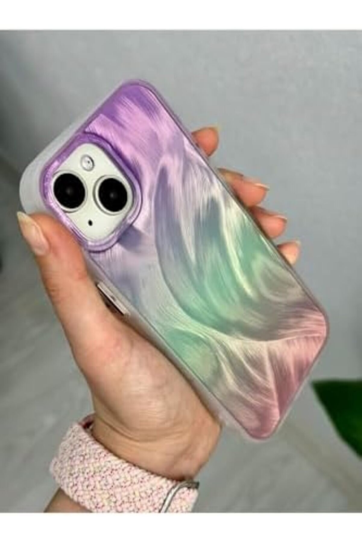 Aksesuar 13-14 - 15 İle Uyumlu Renk Ge&ccedil;i̇şli̇ Parlak Tasarımlı Si̇li̇kon Kılıf 1014773