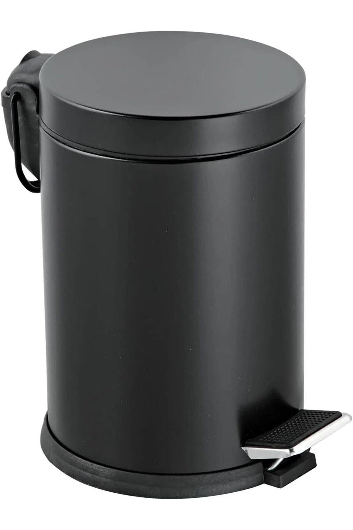 STOREMAX svngsphereshop Premium Serisi 5 Litre Hacimli Paslanmaz Banyo-Mutfak Pedallı Çöp Kovası Siyah, 5l sv