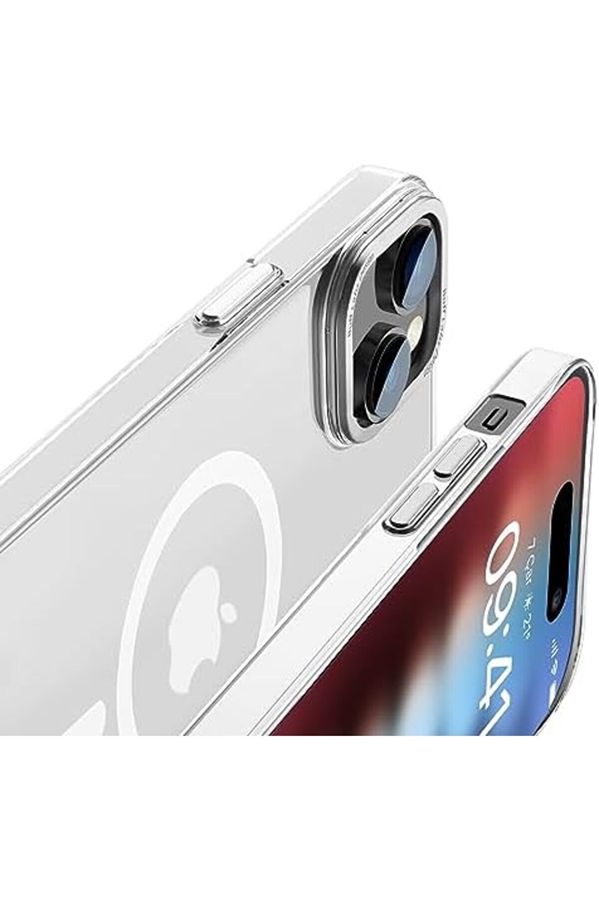 Labs 15 Taofi̇t Manyeti̇k Yarı Saydam Metal Çerçeveli̇ Kılıf (Beyaz) 1014773