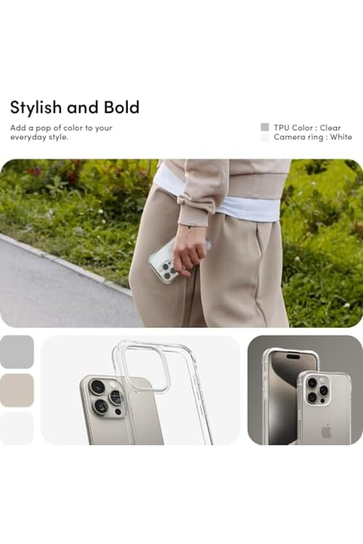 Ci̇el By 15 Pro Max Kılıf Ceci̇le Crystal Clear - Acs06