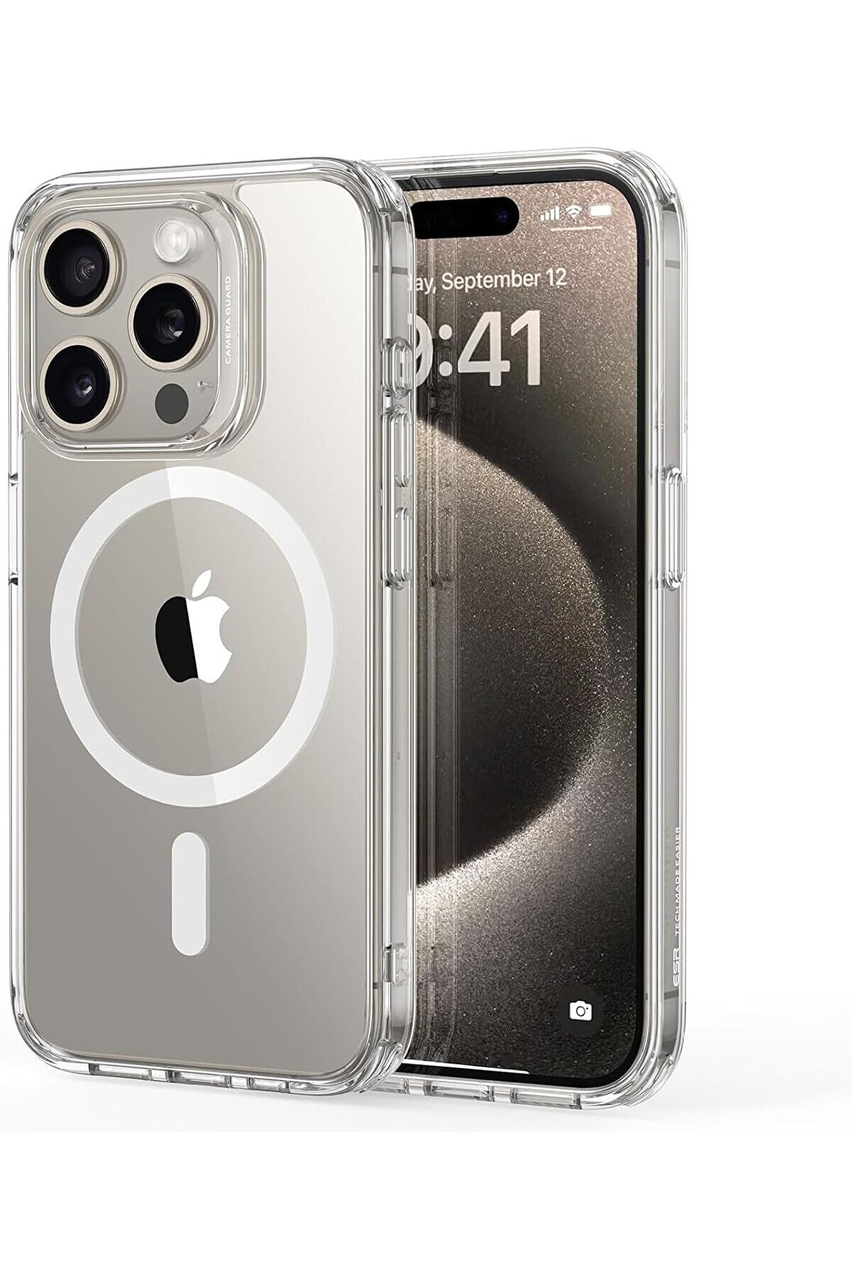 STOREMAX 15 pro ile Uyumlu Şeffaf Kılıf Silikon Darbe Emici Tam Koruma Kapak Air 15 pro Manyetik şarj kılıfı