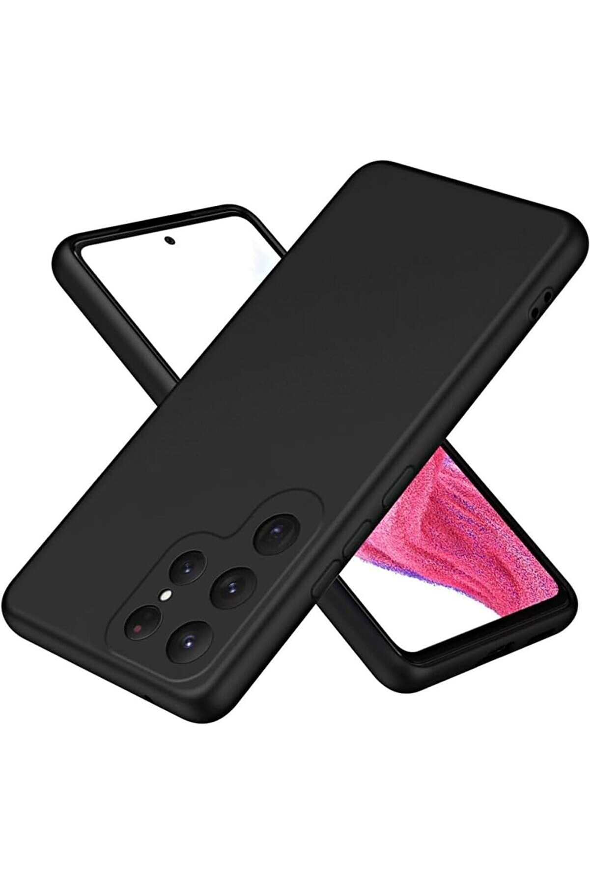 STOREMAX AKSESUAR S25 Ultra ile Uyumlu First Silikon Kılıf Yapılı Tam Koruma Sağlayan Kamera Korumalı Kılıf (