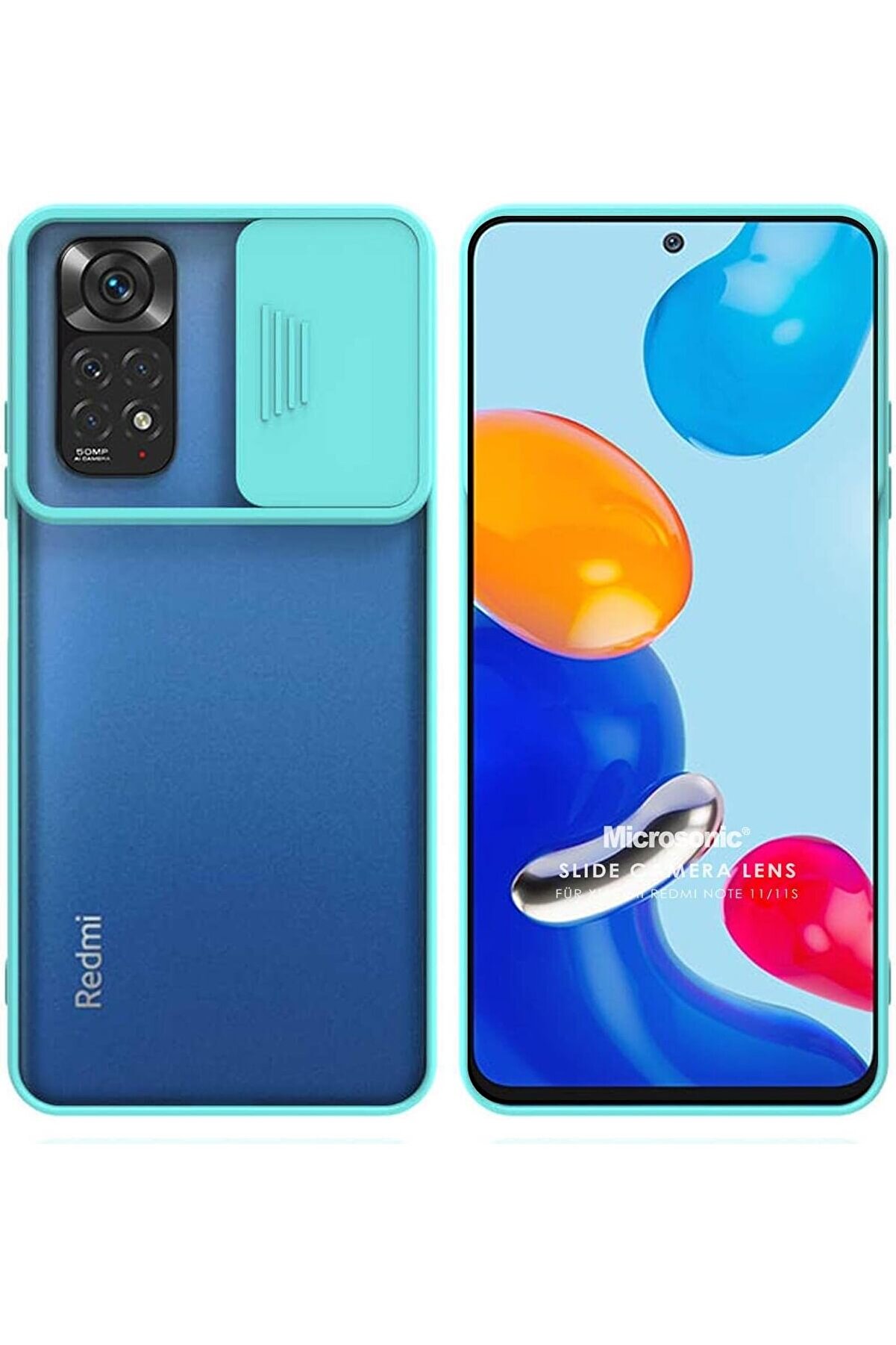 STOREMAX 11S Kılıf Slide Camera Lens Protection, Turkuaz 1014773